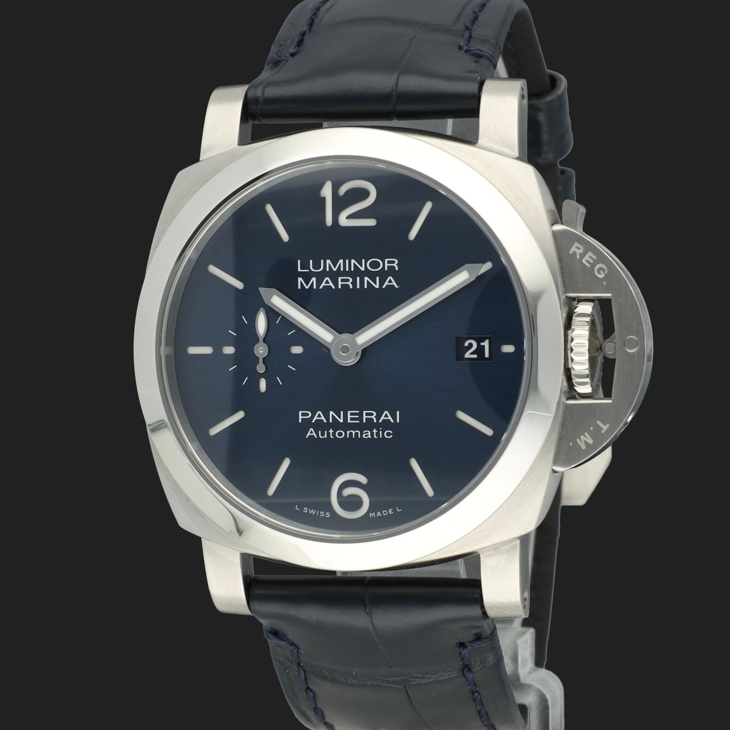 Panerai Luminor Marina PAM01370 (2024) - Blauw wijzerplaat 40mm Staal (1/8)