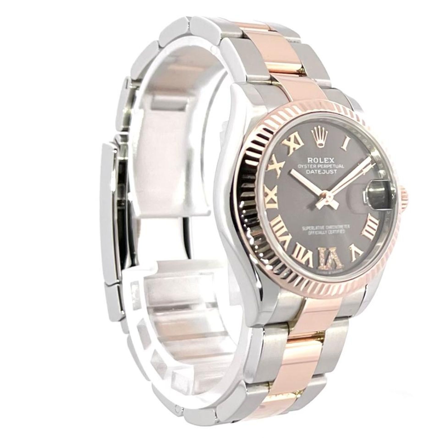 Rolex Datejust 31 278271 (2021) - Grey dial 31 mm Gold/Steel case (4/8)