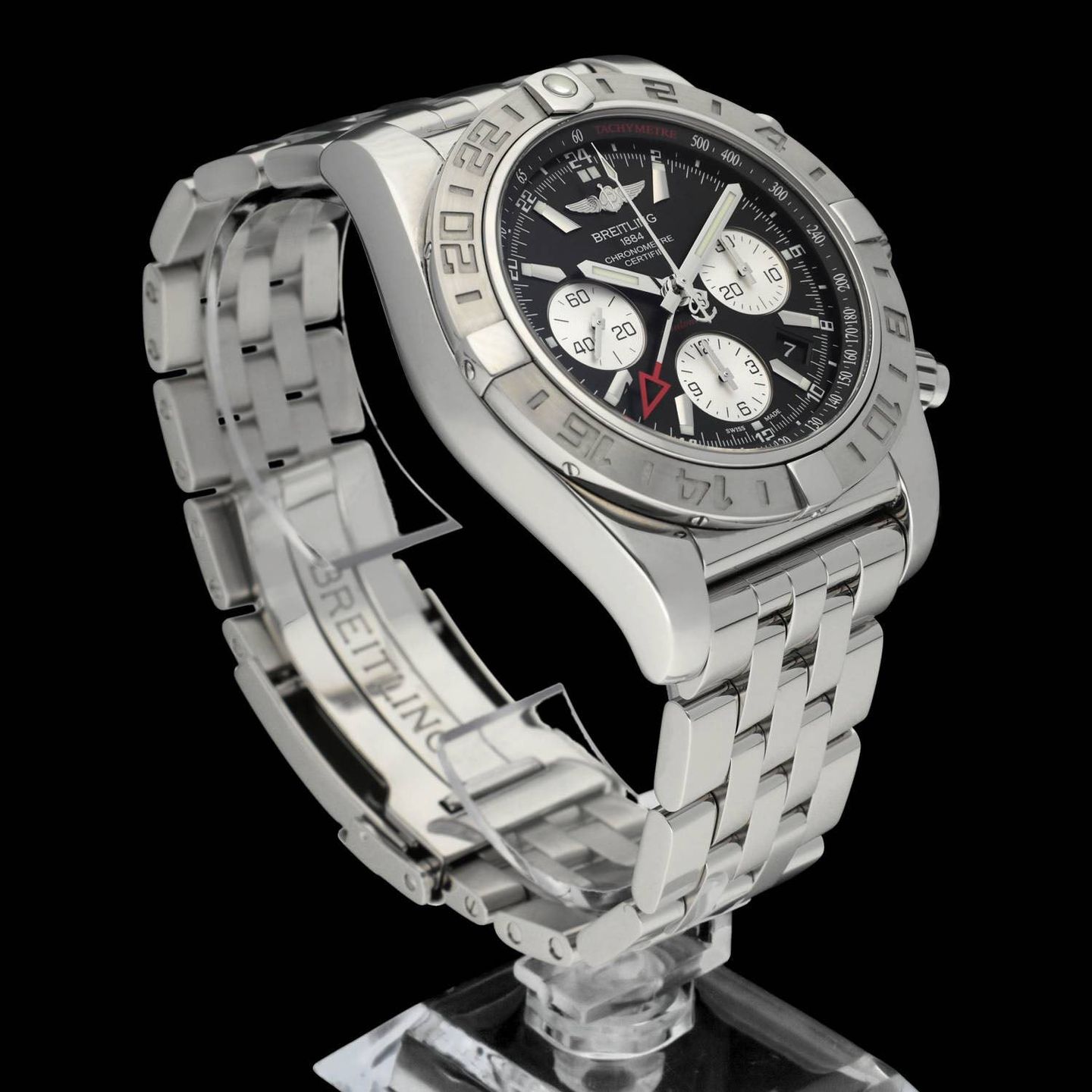 Breitling Chronomat 44 GMT AB0420 (2016) - Black dial 44 mm Steel case (6/8)