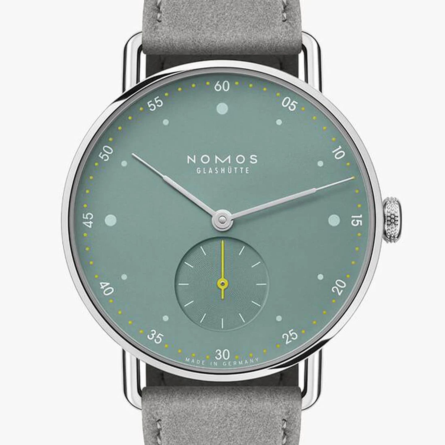 NOMOS Metro 1124 (2024) - Groen wijzerplaat 33mm Staal (1/3)