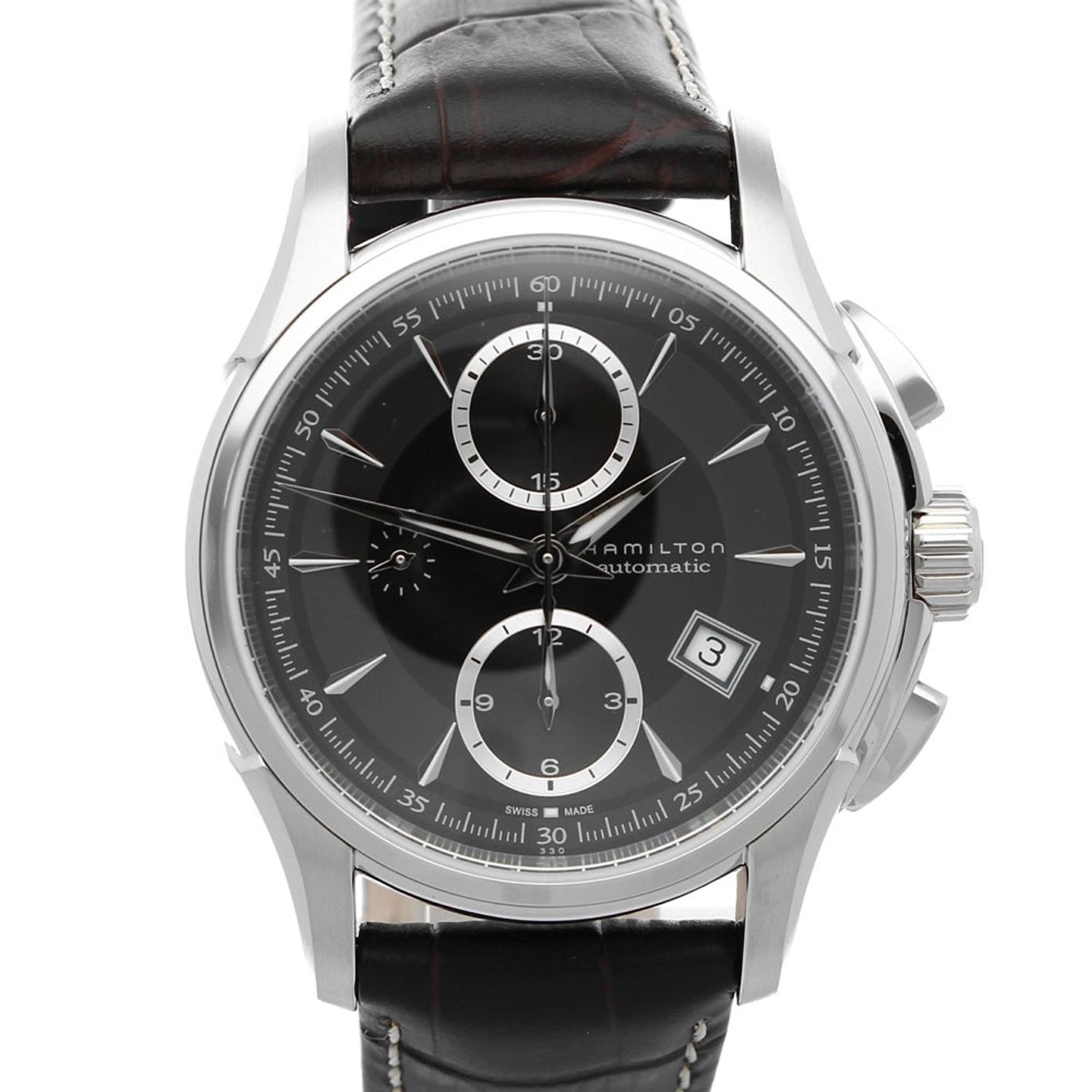 Hamilton Jazzmaster Auto Chrono H32616533 (2024) - Black dial 41 mm Steel case (1/6)