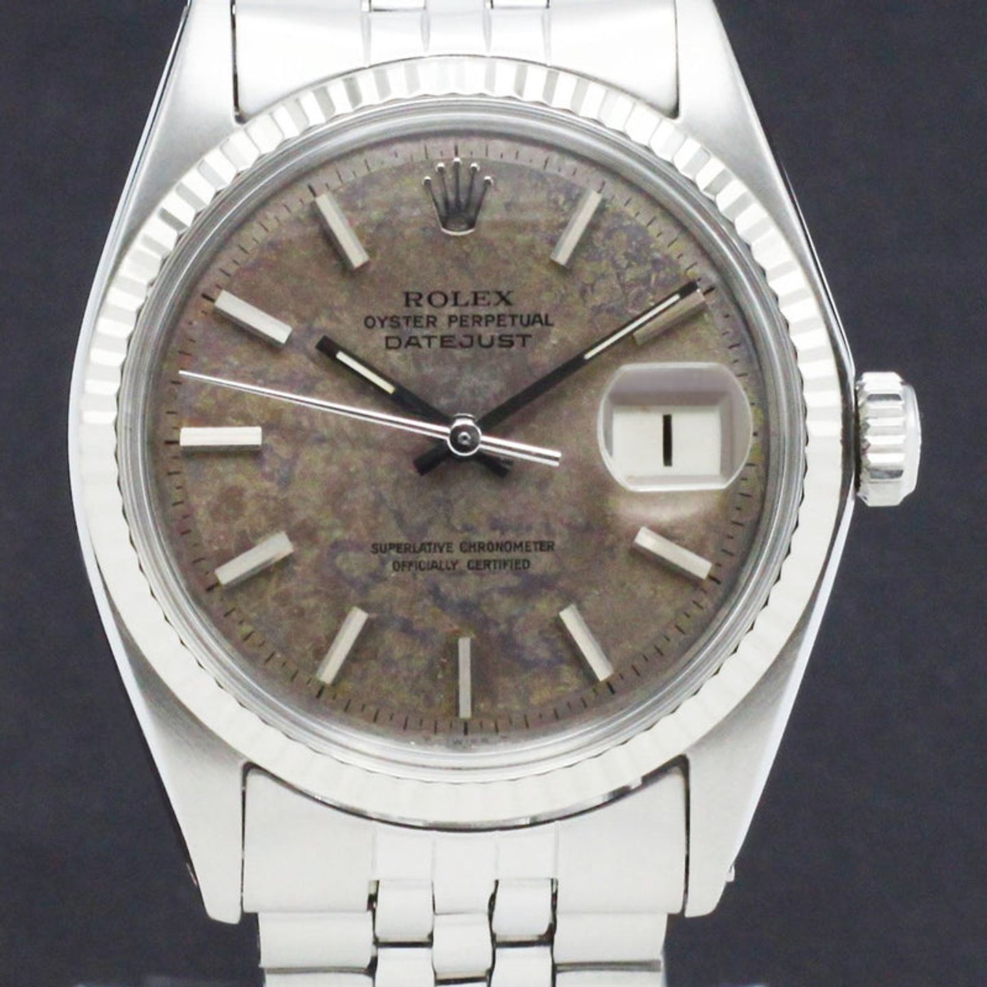 Rolex Datejust 1601 (1969) - Grey dial 36 mm Steel case (1/7)