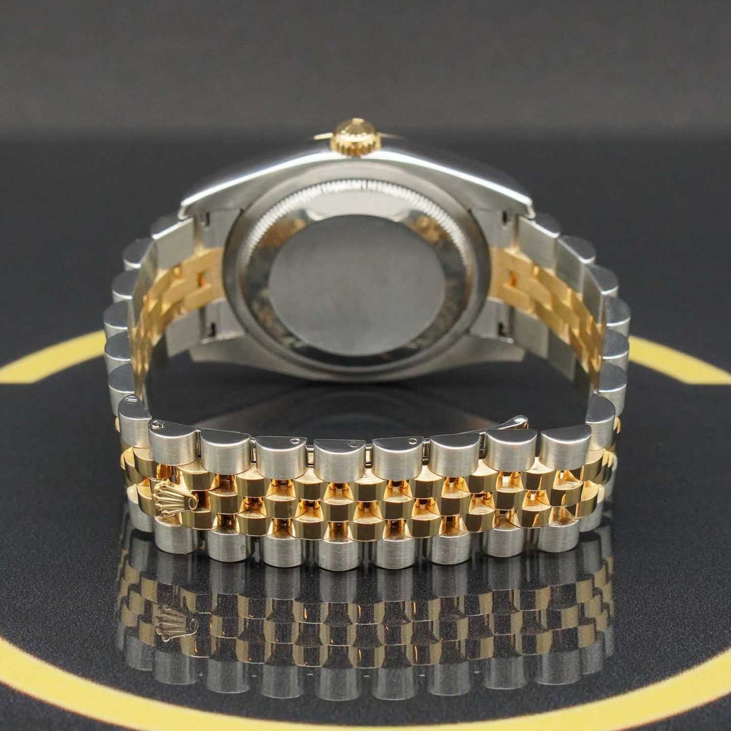 Rolex Datejust 36 116233 (2008) - Gold dial 36 mm Gold/Steel case (7/7)