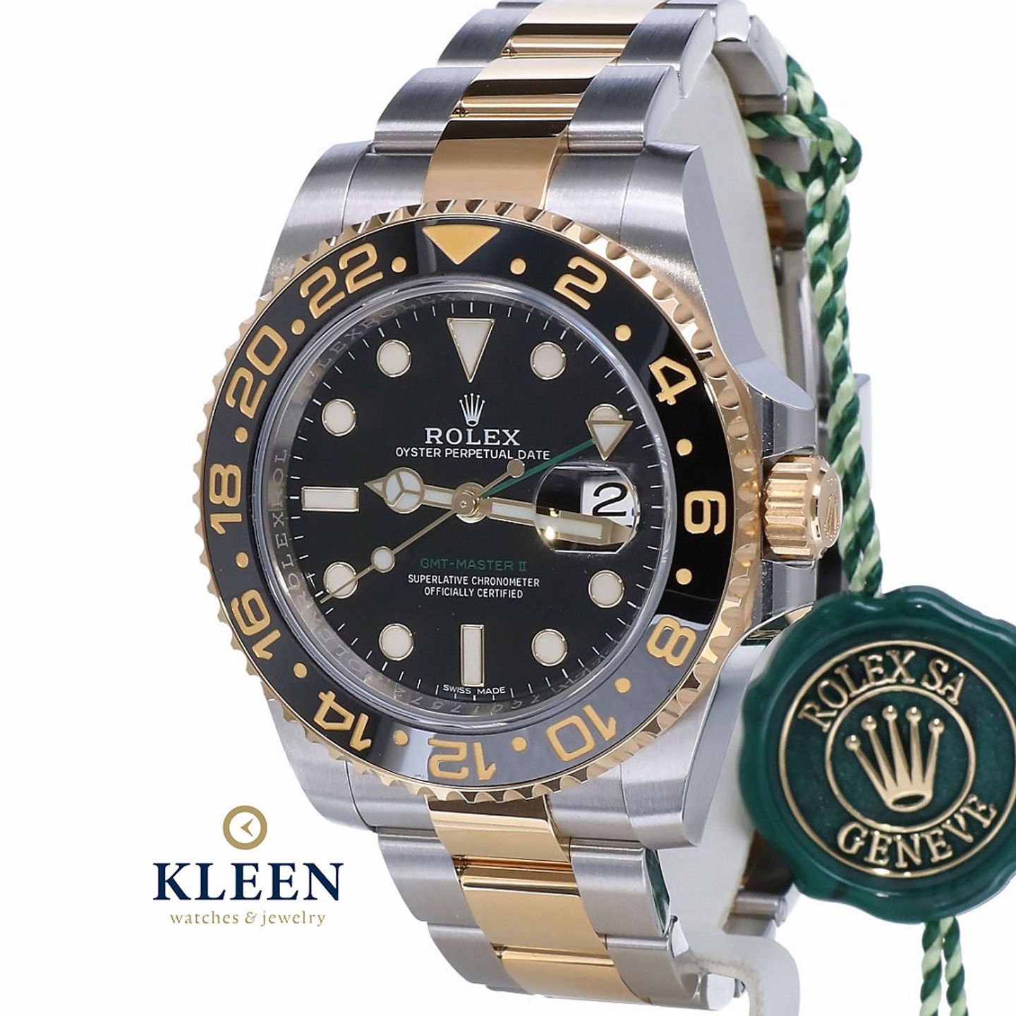 Rolex GMT-Master II 116713LN (2019) - Zwart wijzerplaat 40mm Goud/Staal (1/8)