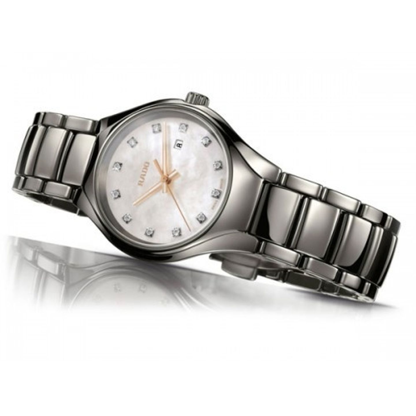 Rado True Thinline R27060902  (2024) - Parelmoer wijzerplaat 30mm Keramiek (2/3)