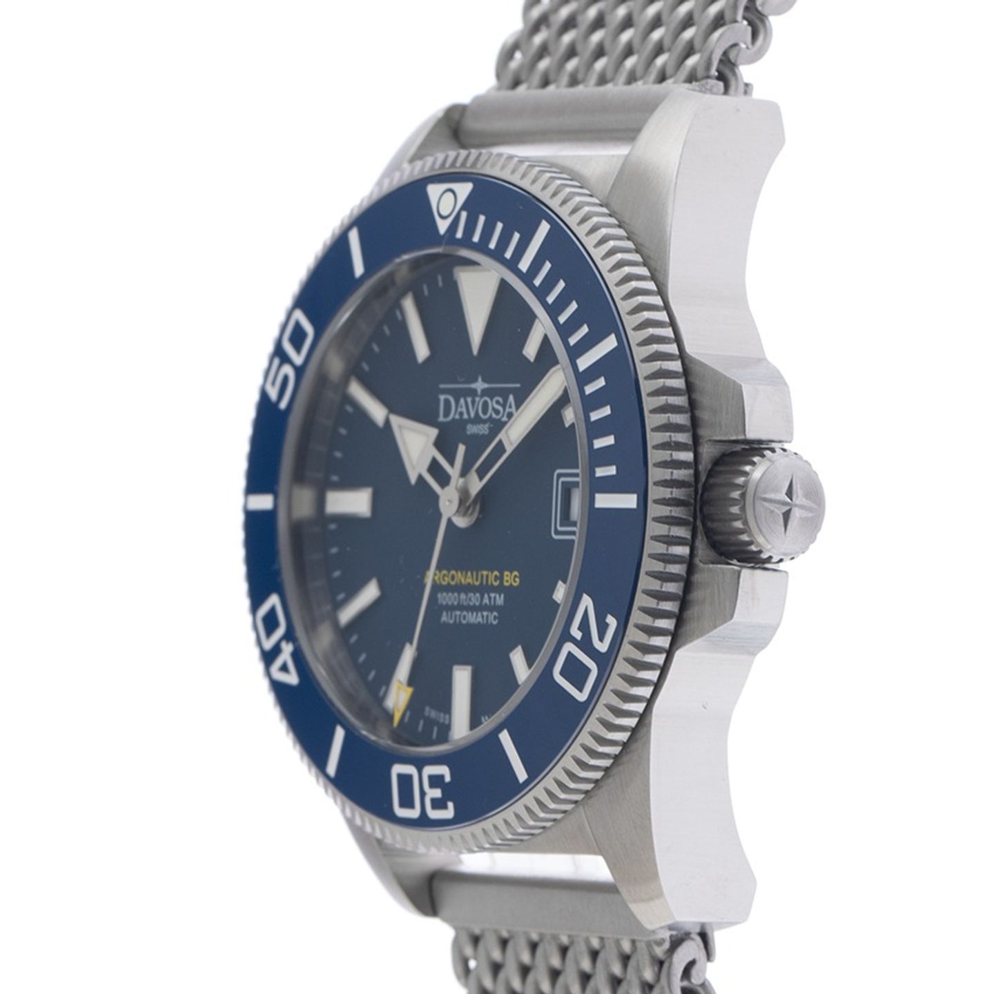 Davosa Unknown 161.528.44 (Unknown (random serial)) - Blue dial 43 mm Steel case (4/7)