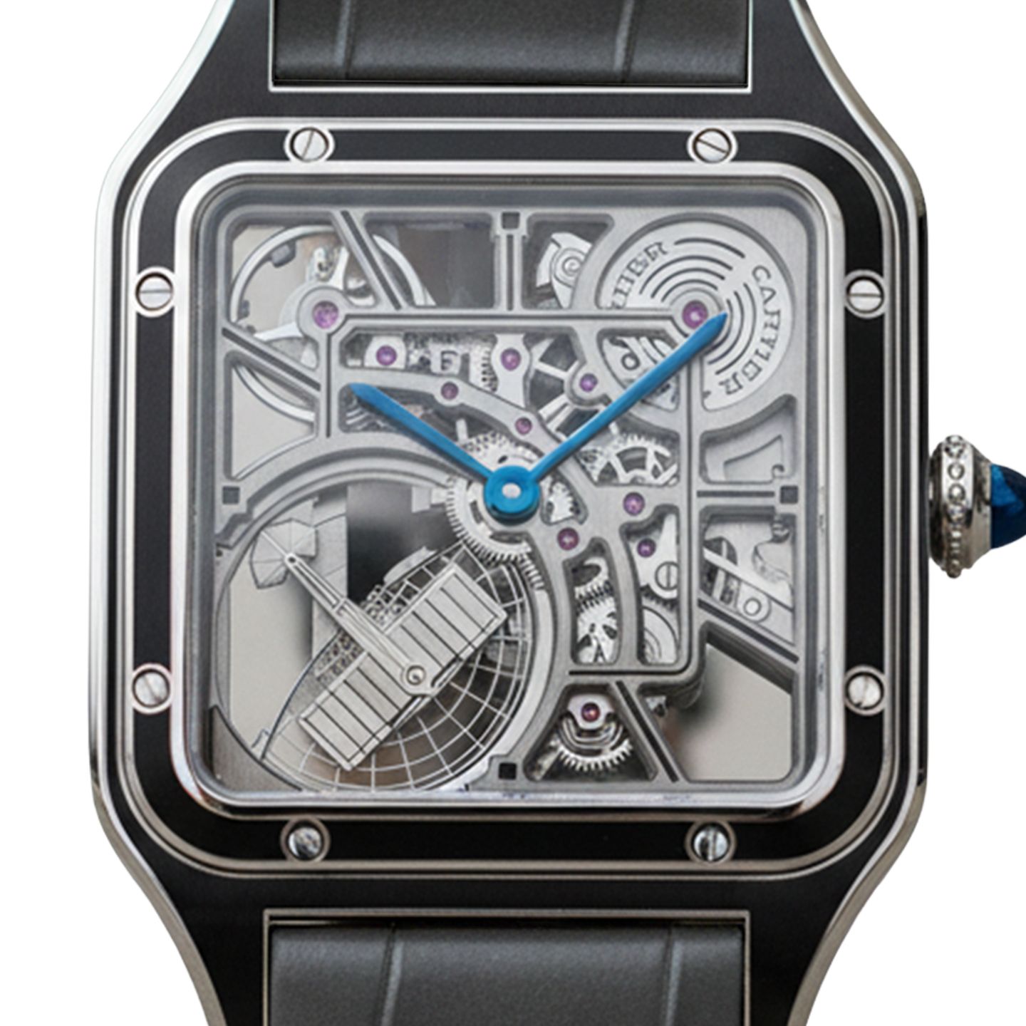 Cartier Santos Dumont WHSA0044 (2025) - Transparent dial 34 mm Steel case (2/4)