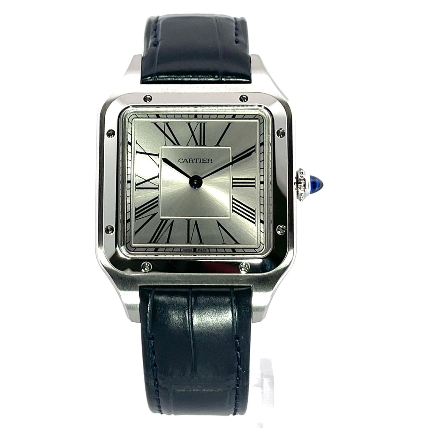 Cartier Santos Dumont WSSA0022 (2024) - Zilver wijzerplaat 44mm Staal (1/7)