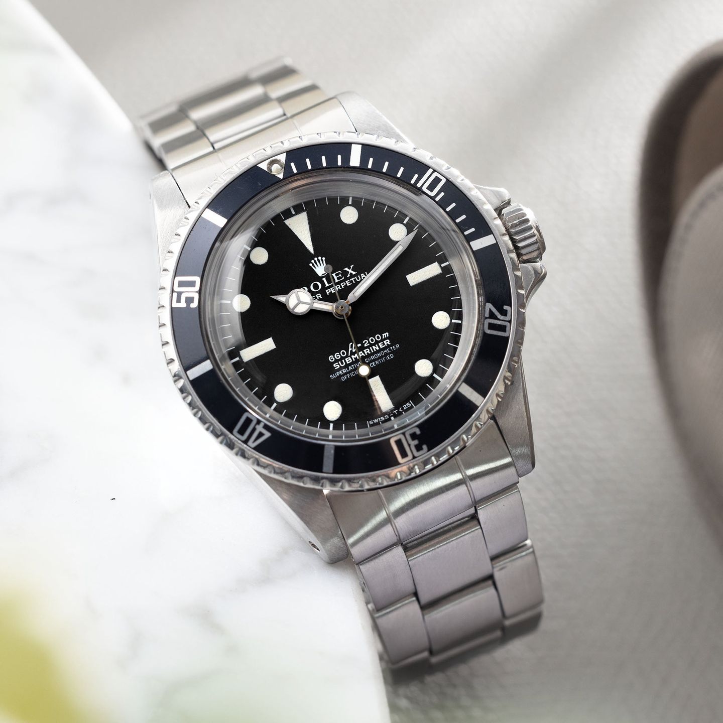 Rolex Submariner No Date 5512 (1970) - Black dial 40 mm Steel case (3/4)