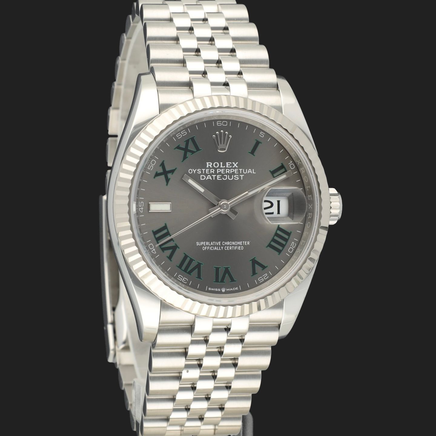 Rolex Datejust 36 126234 (2021) - Grey dial 36 mm Steel case (4/8)