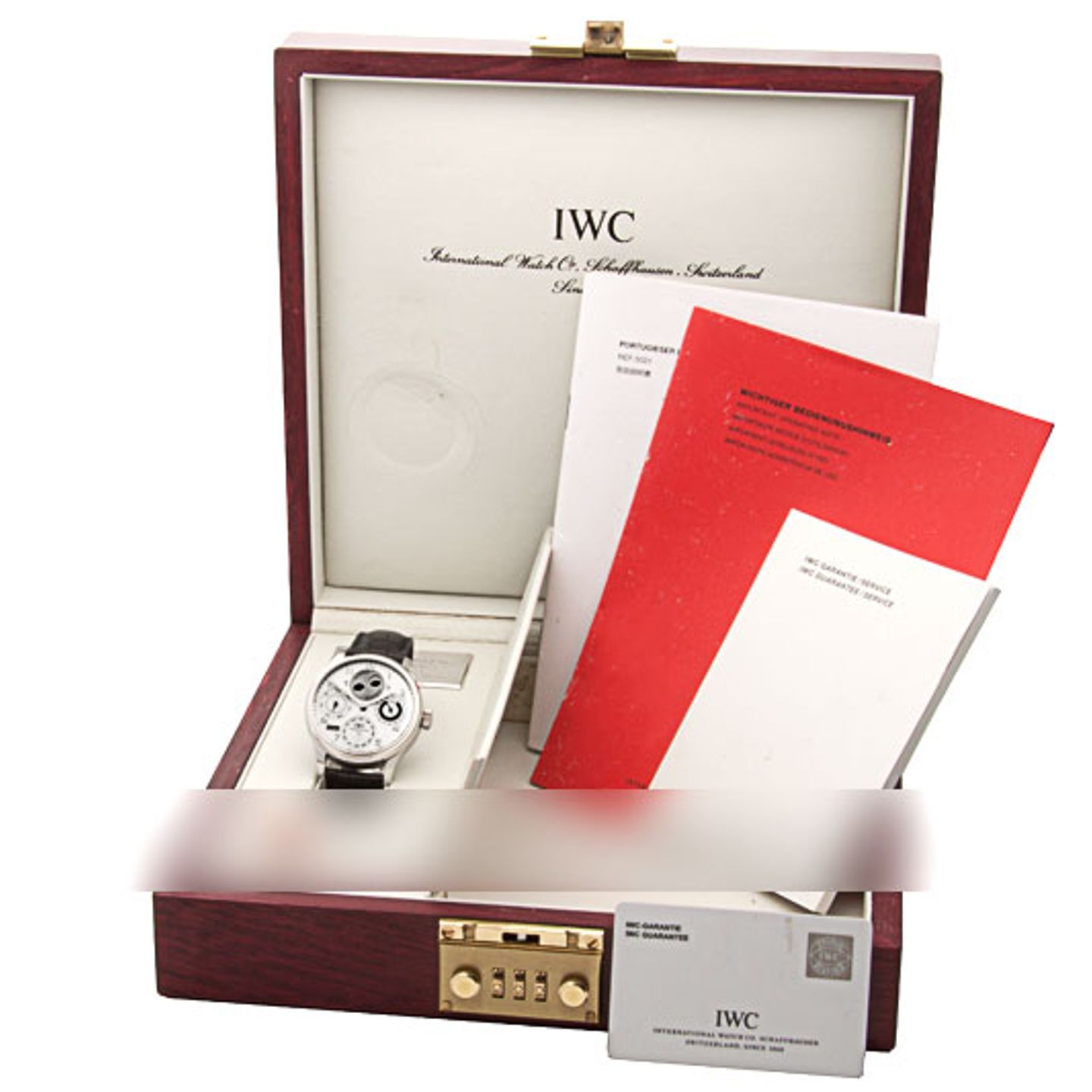 IWC Portuguese Perpetual Calendar IW502111 (2004) - Silver dial 44 mm Platinum case (4/4)