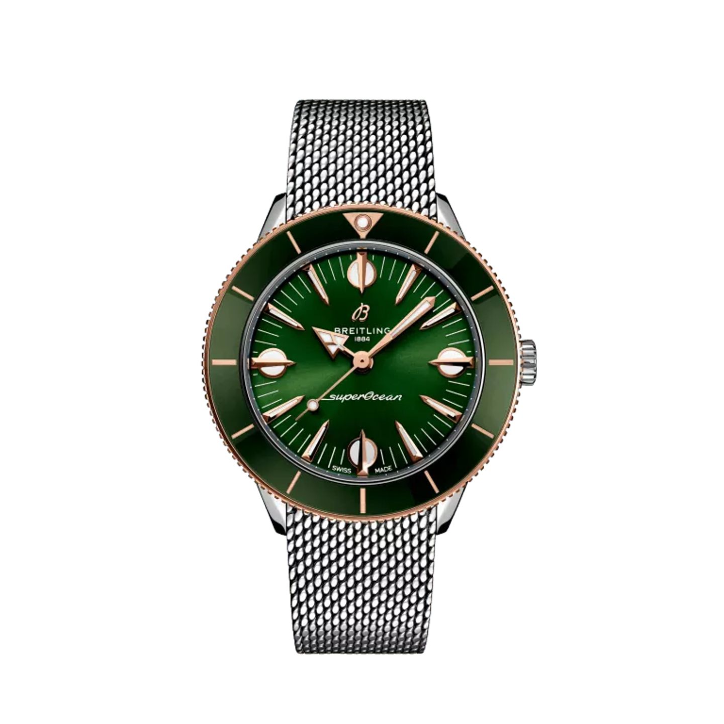 Breitling Superocean Heritage U10340361L1A1 (2024) - Groen wijzerplaat 38mm Staal (1/1)