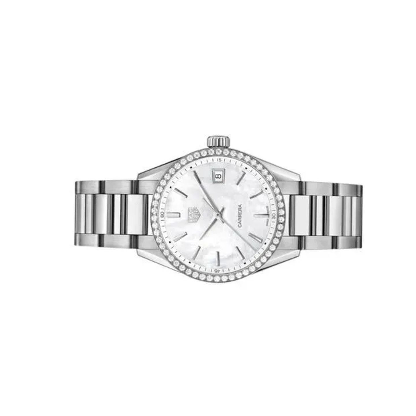 TAG Heuer Carrera Lady WBK2316.BA0652 (2025) - Wit wijzerplaat 36mm Staal (5/6)