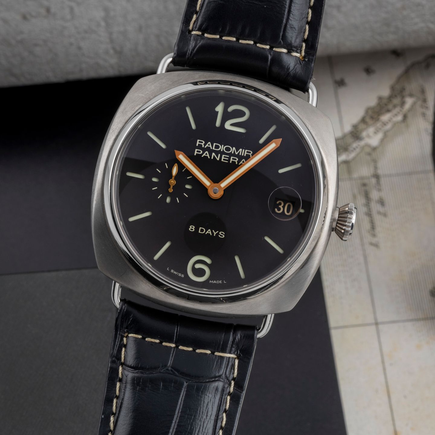 Panerai Radiomir 8 Days PAM00346 (Unknown (random serial)) - Brown dial 45 mm Titanium case (3/8)