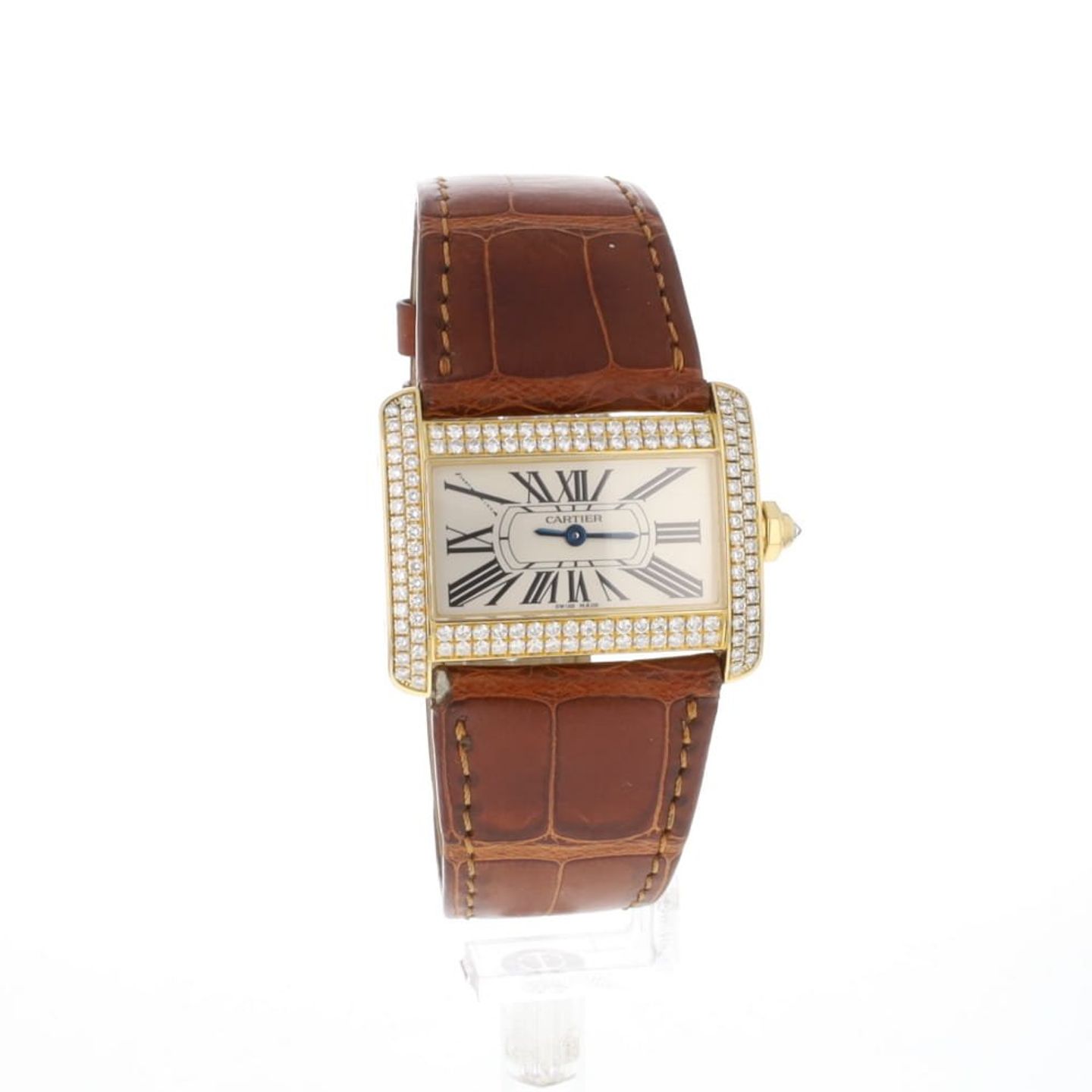 Cartier Tank Divan 2601 (Onbekend (willekeurig serienummer)) - Wit wijzerplaat 32mm Geelgoud (3/3)