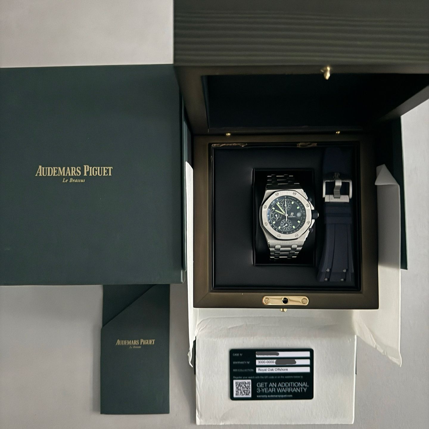Audemars Piguet Royal Oak Offshore Chronograph 26238ST.OO.2000ST.01 (2023) - Blue dial 42 mm Steel case (4/14)
