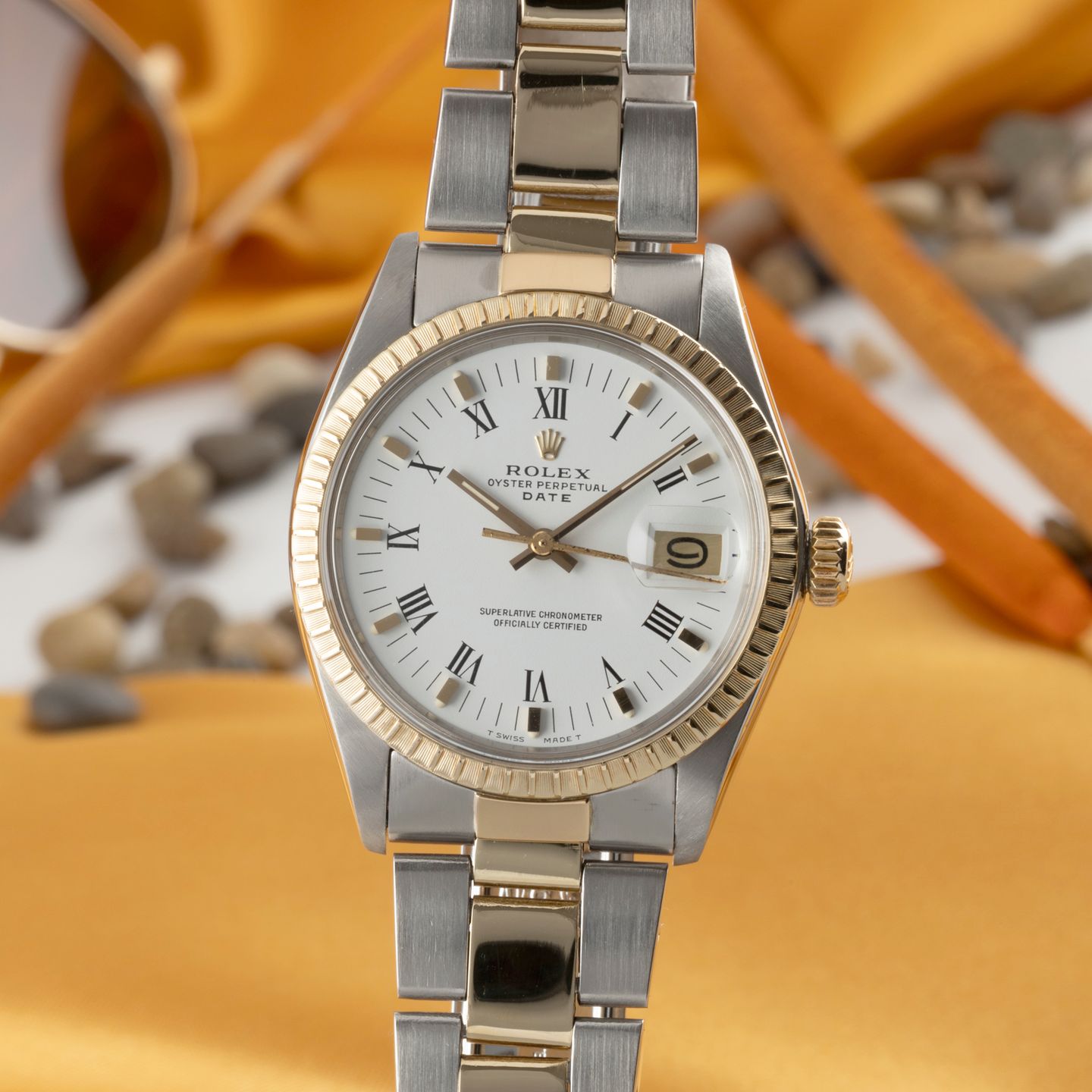 Rolex Oyster Perpetual Date 1505 (1970) - 34 mm Steel case (3/8)