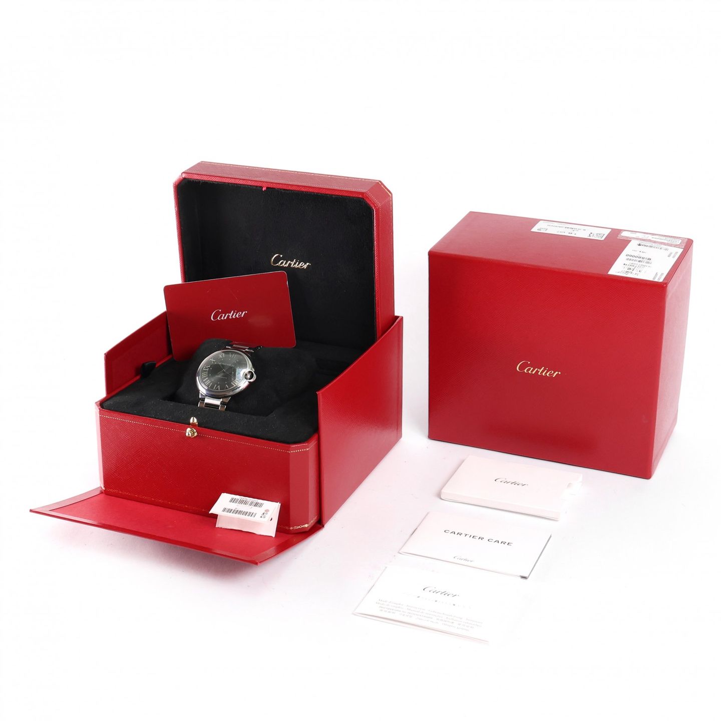 Cartier Ballon Bleu 40mm WSBB0060 (2022) - Grijs wijzerplaat 40mm Staal (3/3)