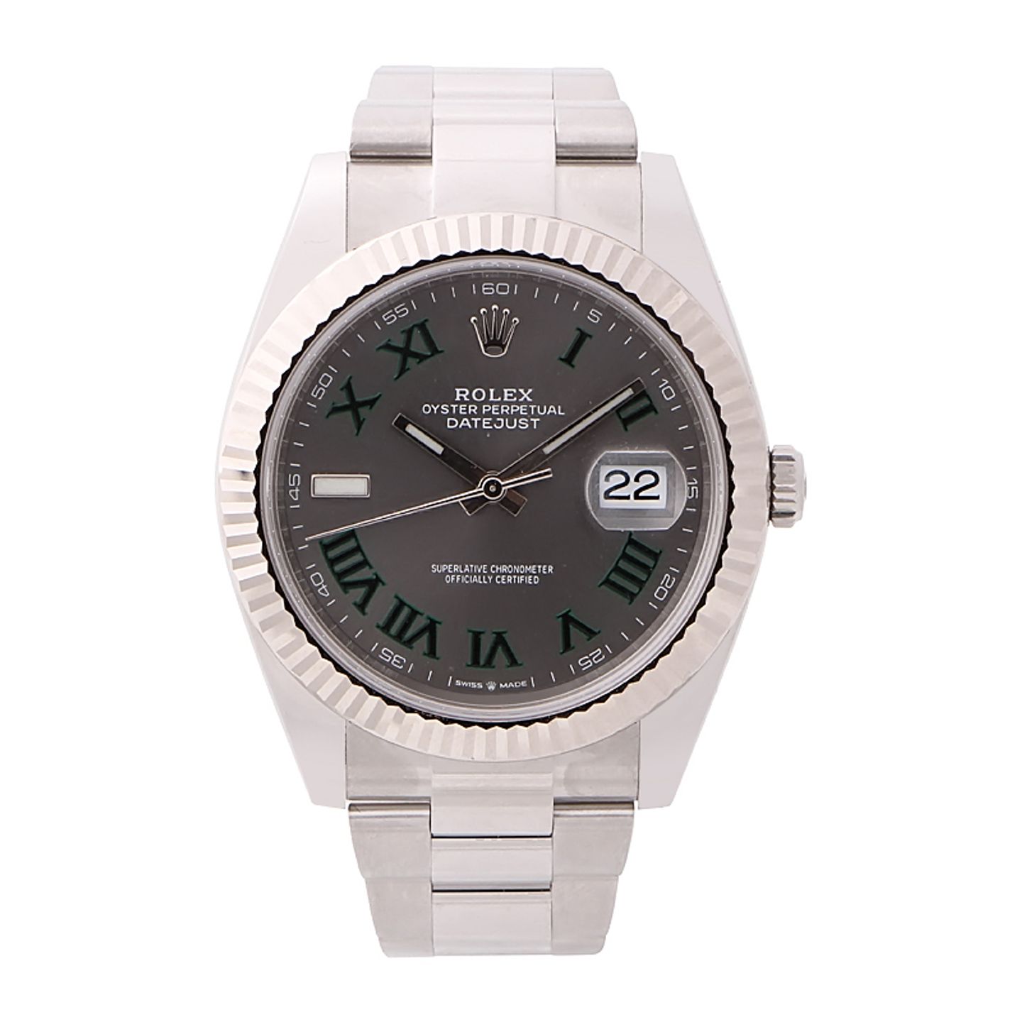 Rolex Datejust 41 126334 (2024) - Grijs wijzerplaat 41mm Staal (1/4)