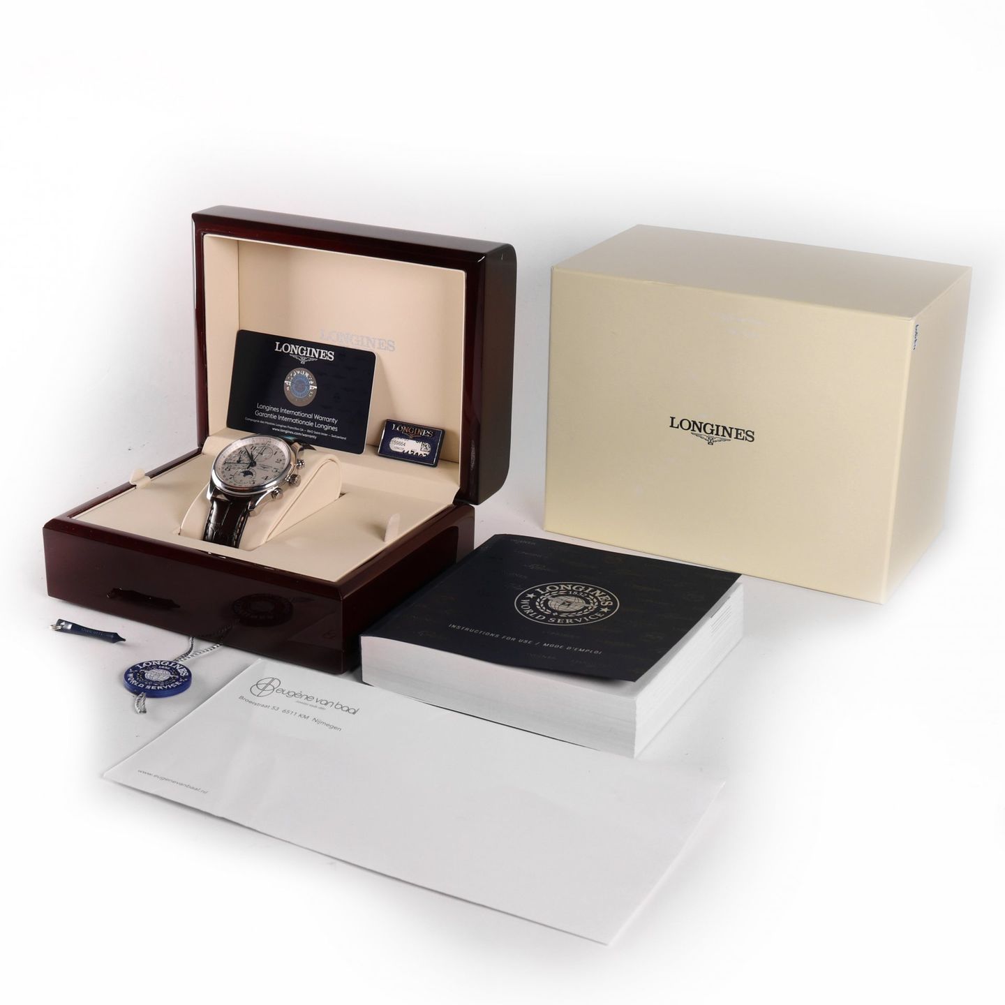 Longines Master Collection L2.773.4.51.6 (2022) - Zwart wijzerplaat 42mm Staal (3/3)