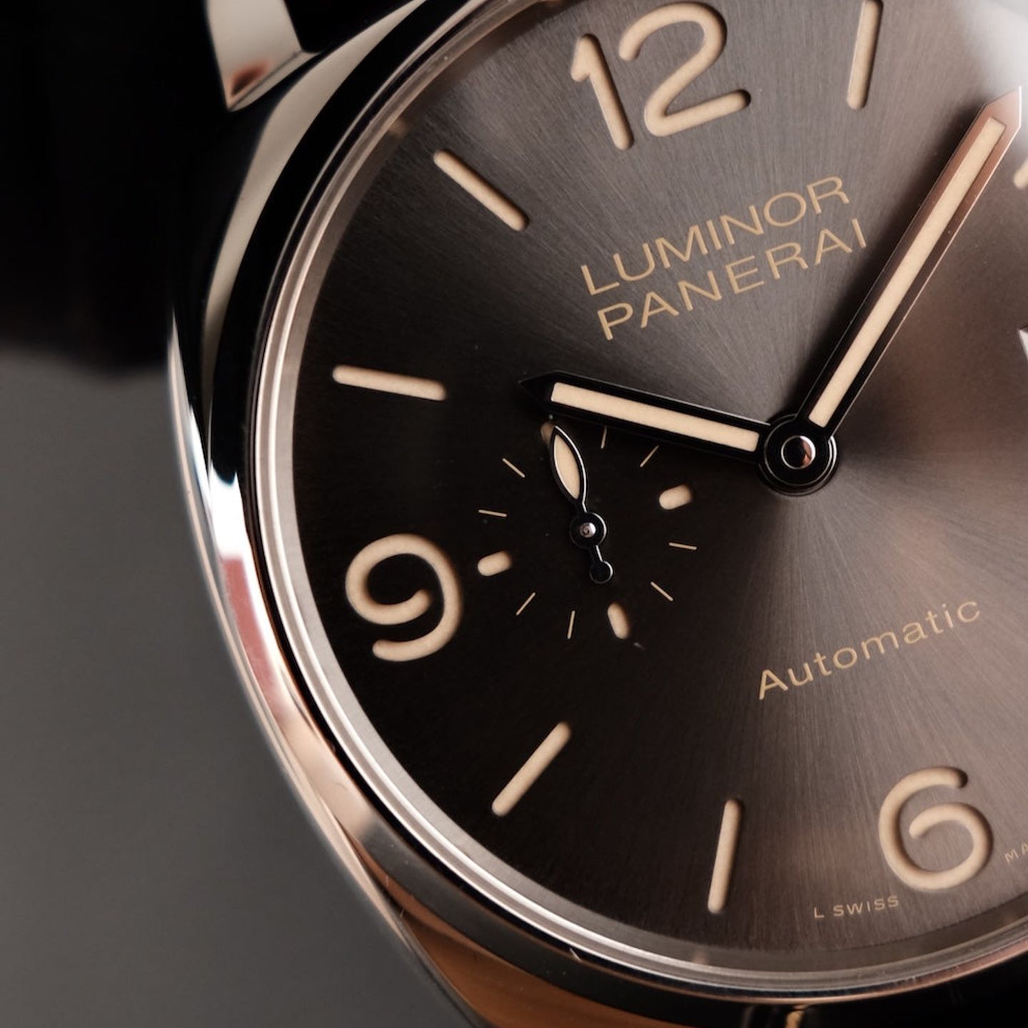 Panerai Luminor Due PAM00943 (2022) - Grijs wijzerplaat 45mm Staal (5/8)