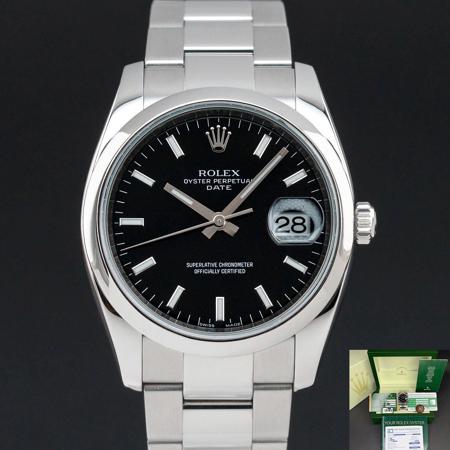 Rolex Oyster Perpetual Date 115200 - (1/8)