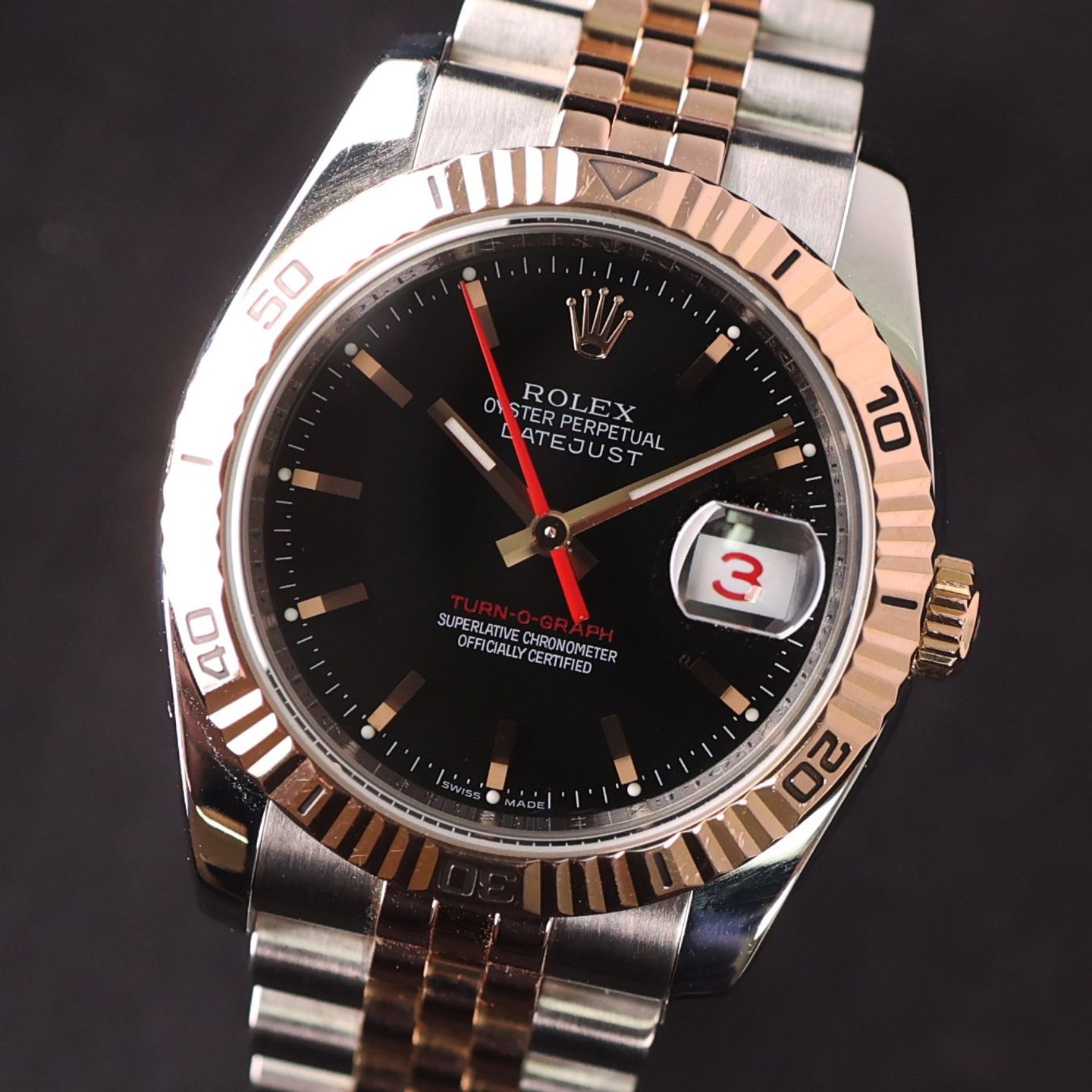 Rolex Datejust Turn-O-Graph 116261 (2007) - 36mm Goud/Staal (5/6)