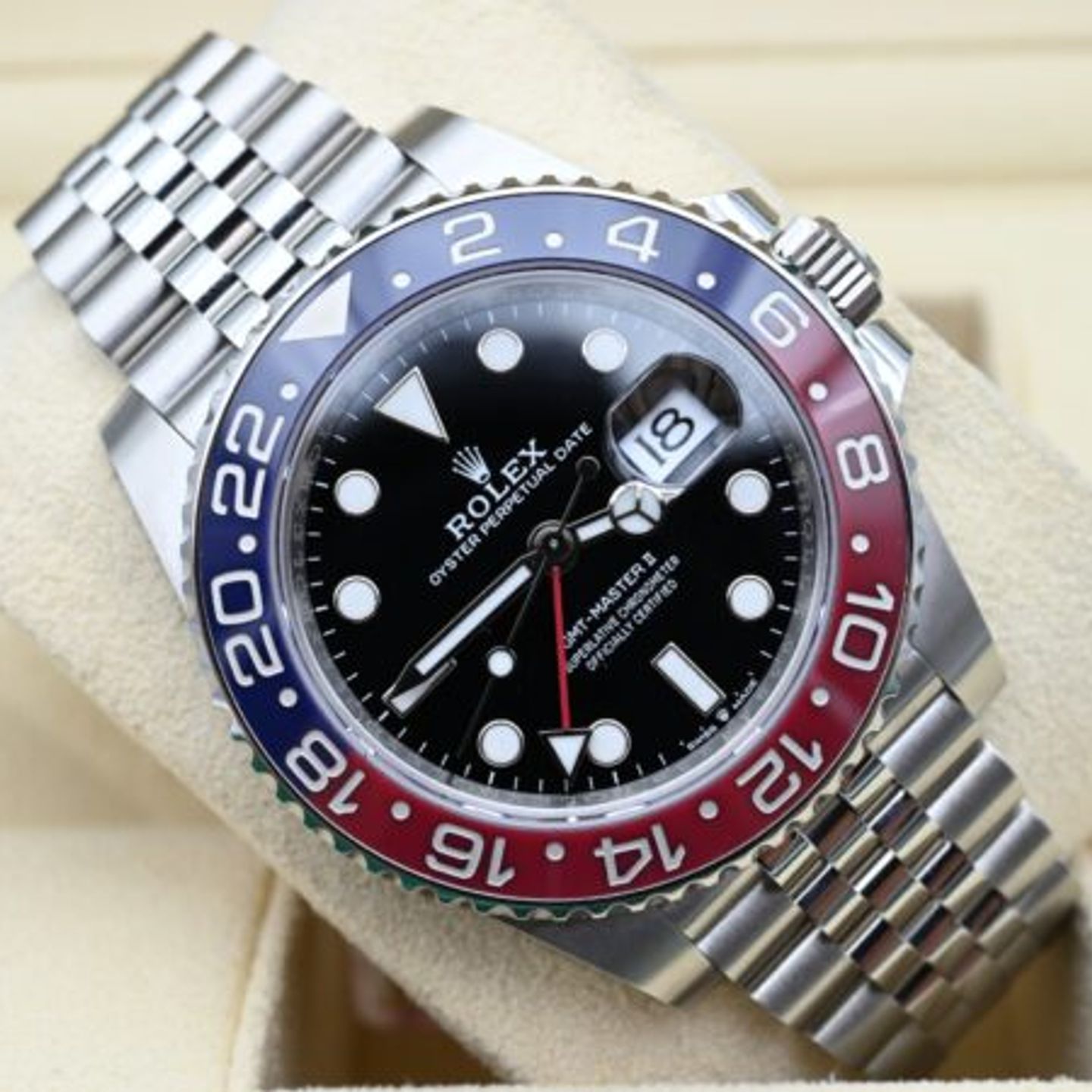 Rolex GMT-Master II 126710BLRO (2024) - Zwart wijzerplaat 40mm Staal (1/8)