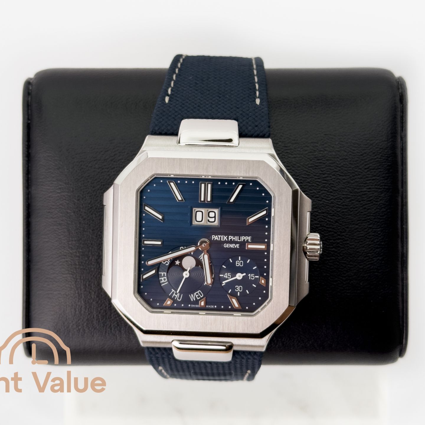 Patek Philippe Cubitus 5822P-001 (2025) - Blue dial 45 mm Platinum case (1/1)