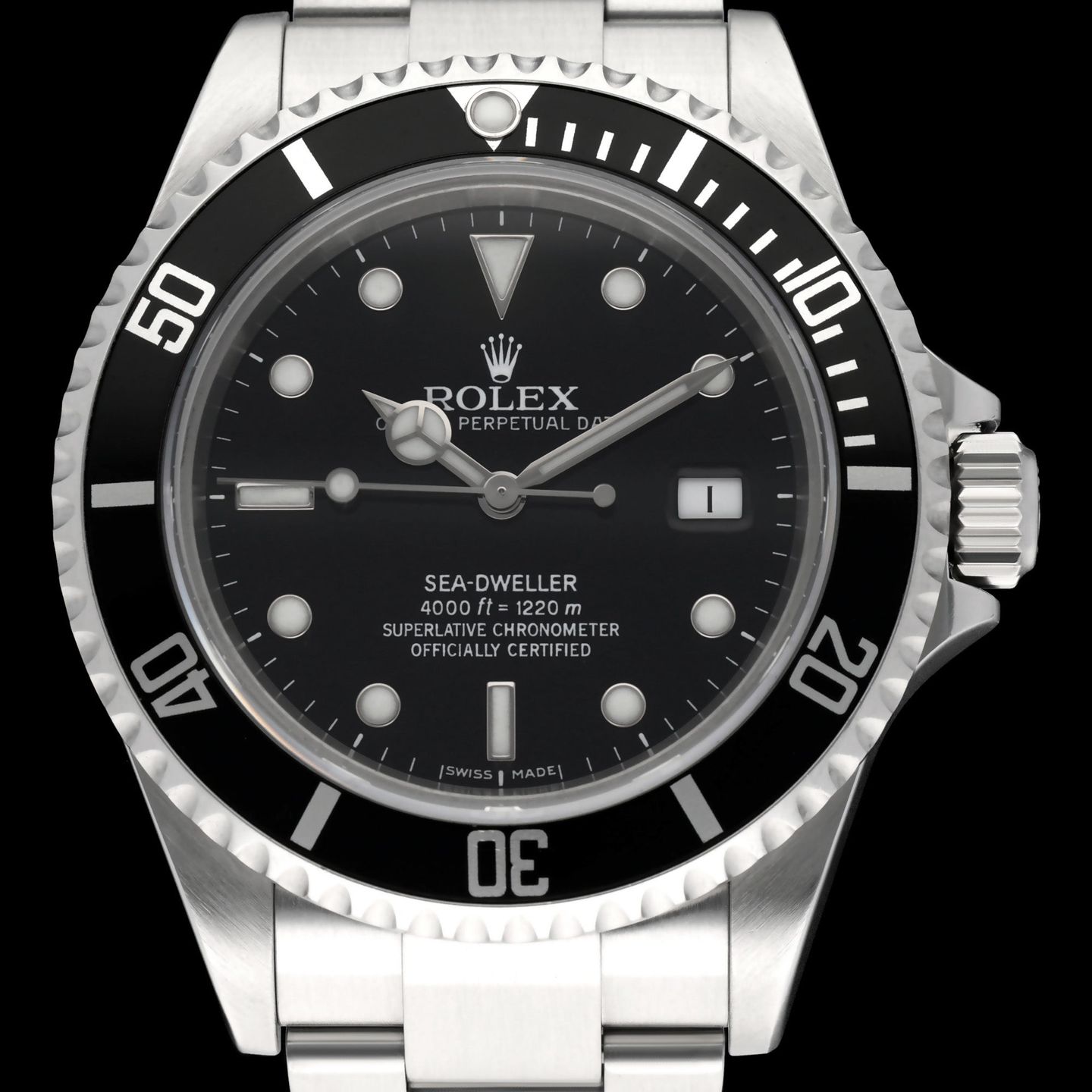 Rolex Sea-Dweller 4000 16600 (2007) - Black dial 40 mm Steel case (1/8)