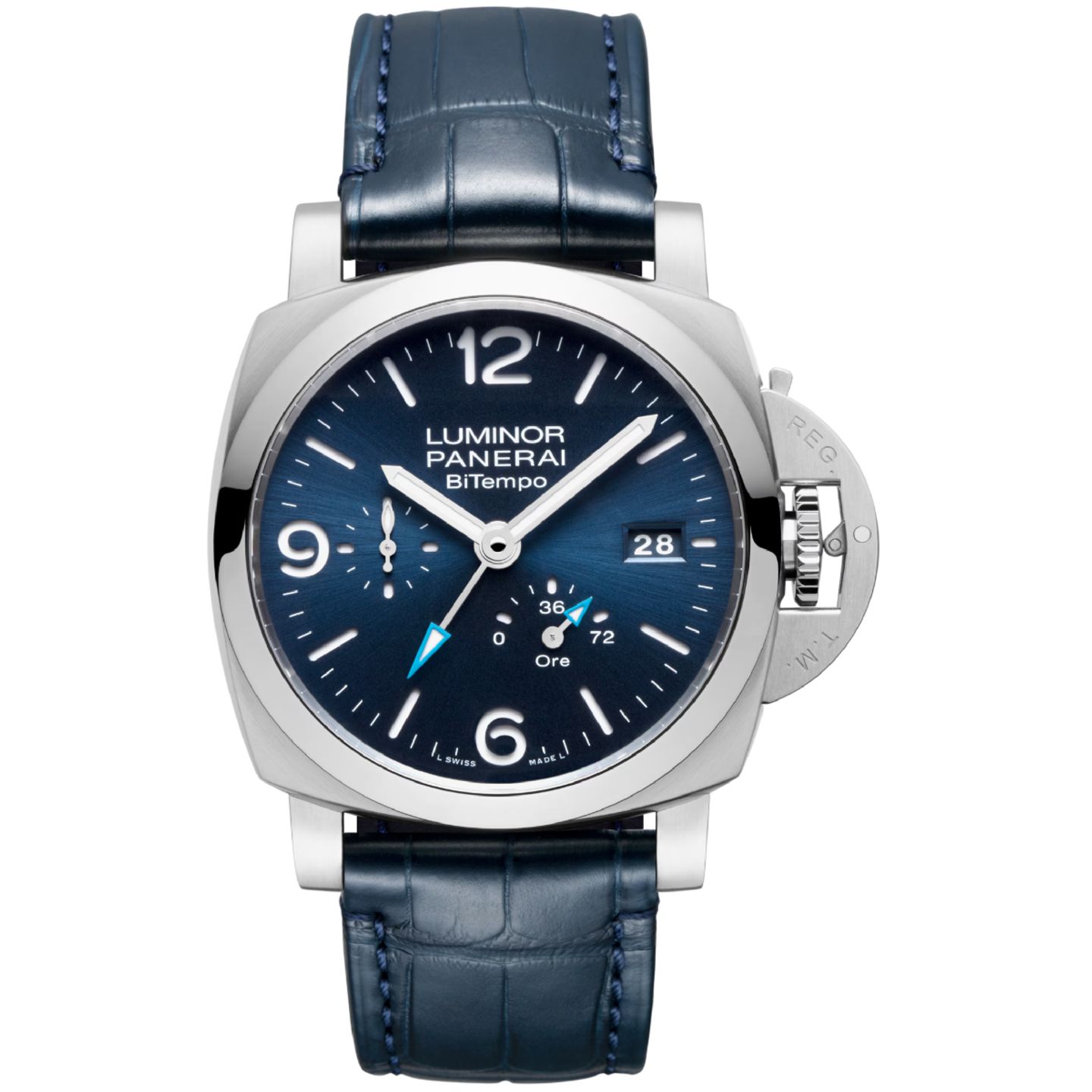 Panerai Luminor 1950 PAM01361 (2024) - Blauw wijzerplaat 44mm Staal (1/8)