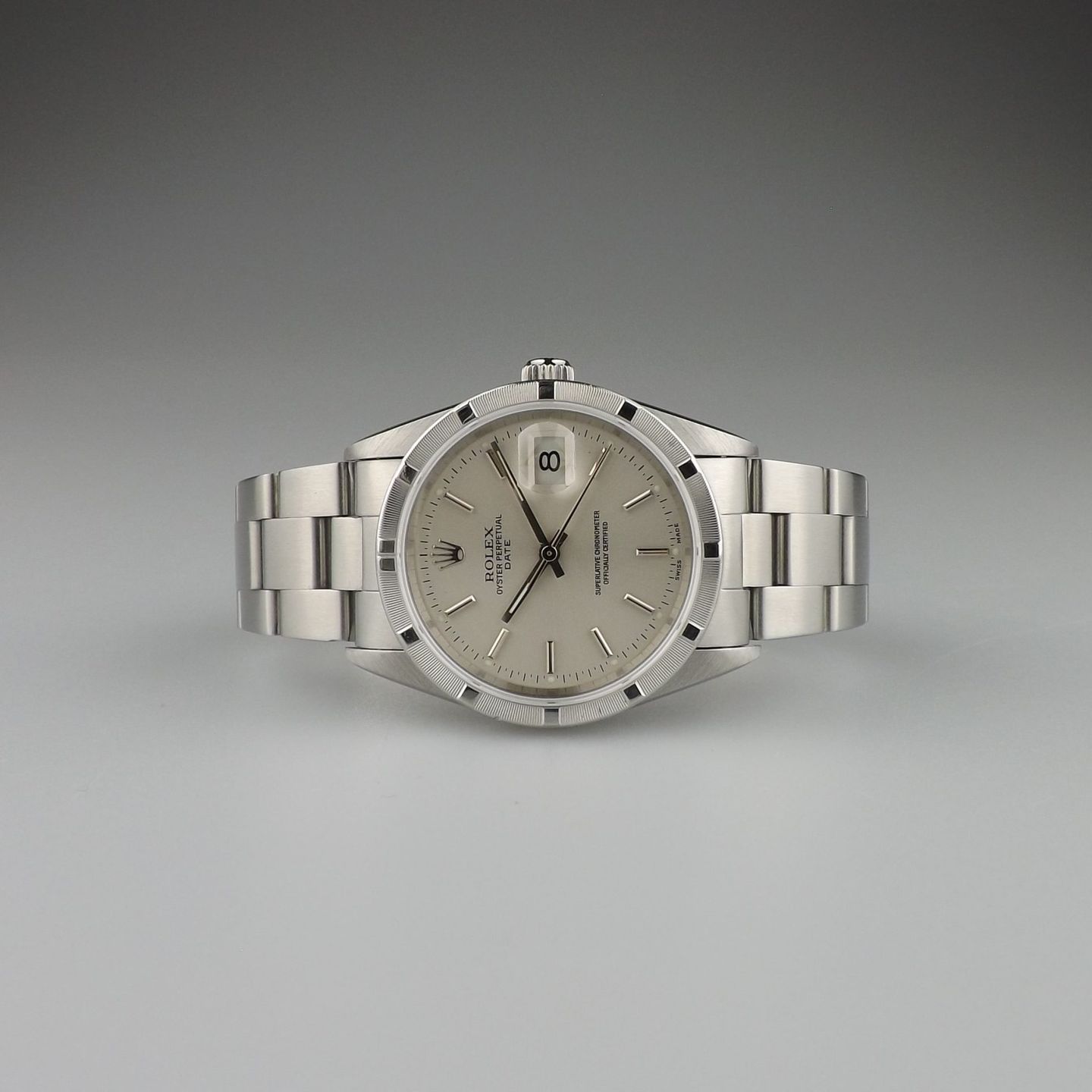 Rolex Oyster Perpetual Date 15210 (1991) - 34mm Staal (3/8)