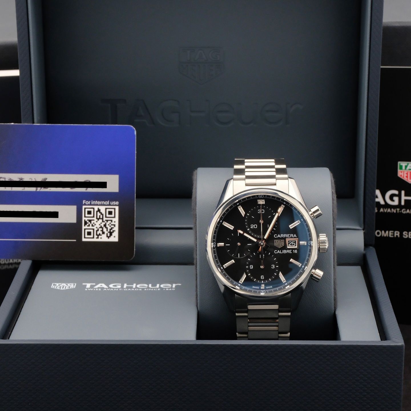 TAG Heuer Carrera CBK2110 (2023) - Black dial 41 mm Steel case (3/8)