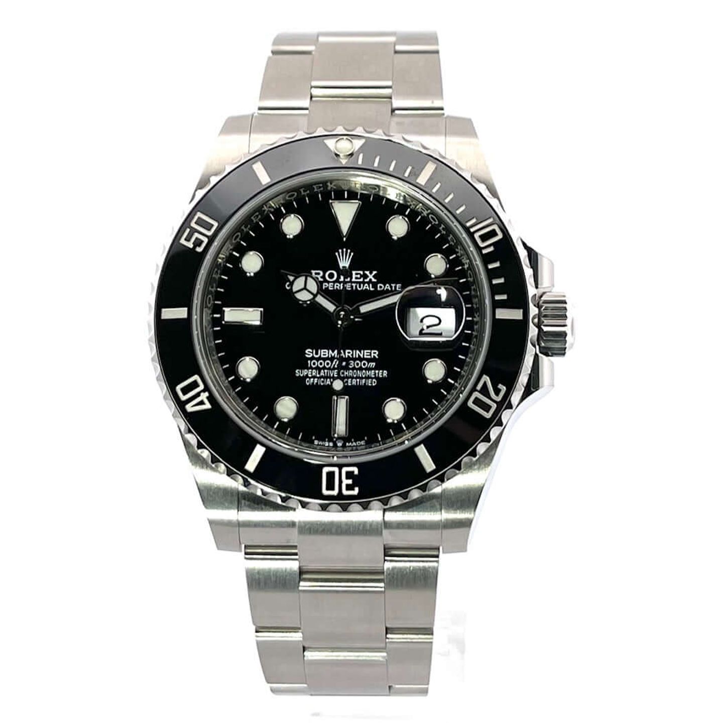 Rolex Submariner Date 126610LN (2024) - Zwart wijzerplaat 41mm Staal (1/7)