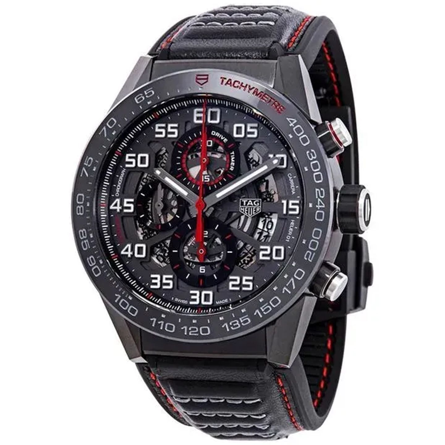 TAG Heuer Carrera Calibre HEUER 01 CAR2A1H.FT6101 (2023) - Black dial 45 mm Steel case (4/6)