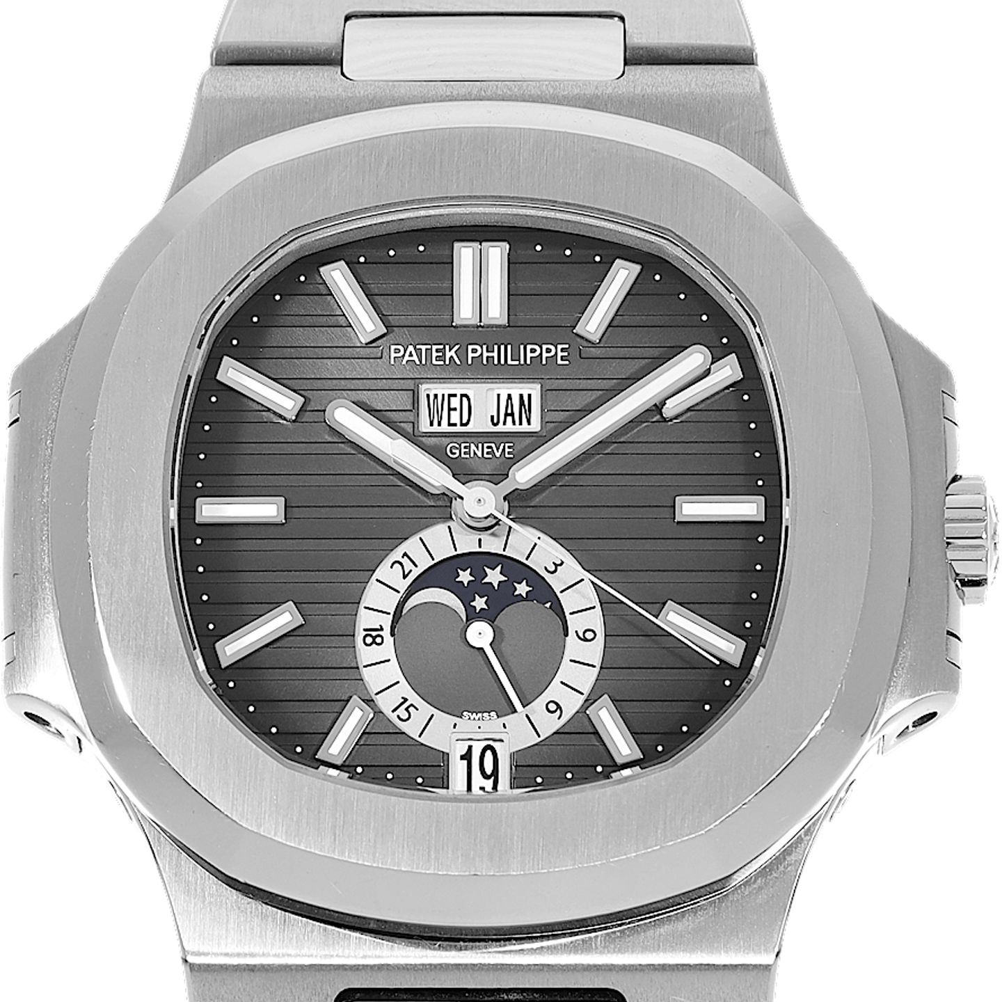 Patek Philippe Nautilus 5726/1A-001 (2015) - Black dial 41 mm Steel case (1/5)
