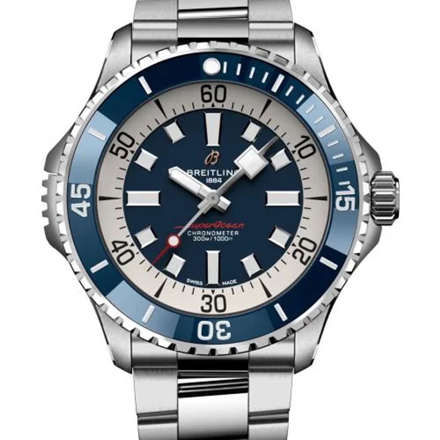 Breitling Superocean 46 A17378E71C1A1 (2026) - Blauw wijzerplaat 46mm Staal (1/1)