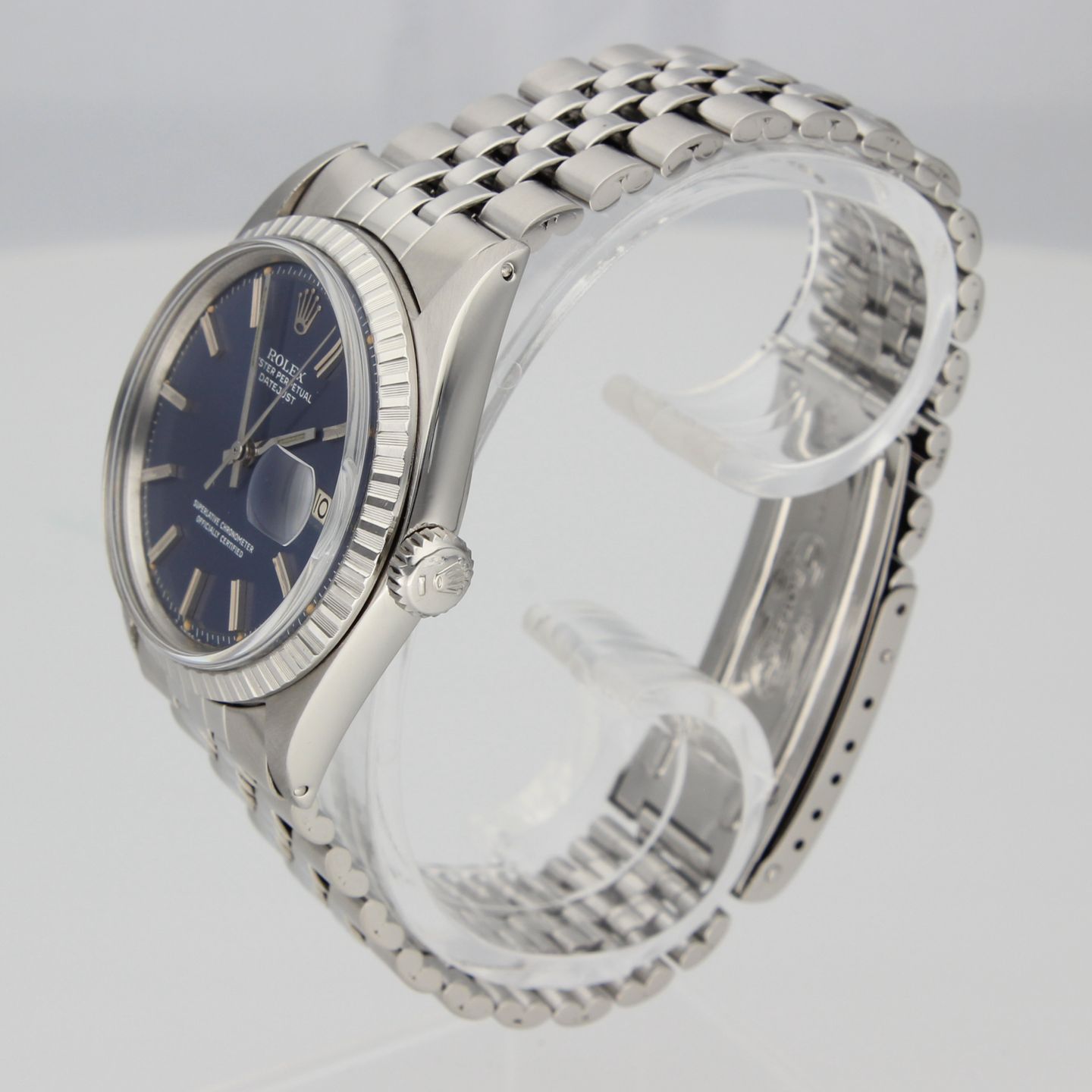 Rolex Datejust 1603 (1969) - Blue dial 36 mm Steel case (6/8)