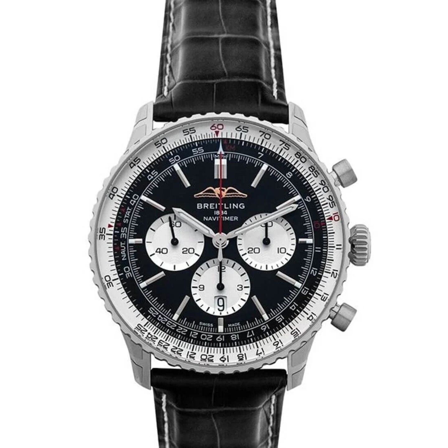 Breitling Navitimer 01 (46 MM) AB0137211B1P1 (2024) - Zwart wijzerplaat 46mm Staal (1/2)