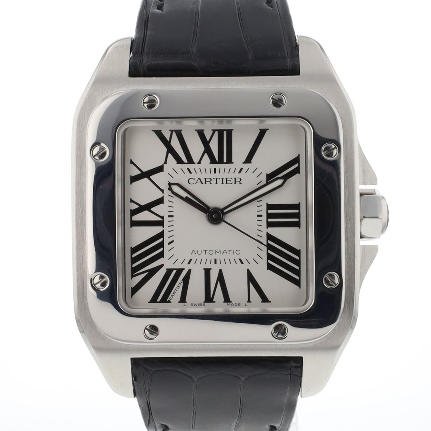 Cartier Santos 100 2656 (Onbekend (willekeurig serienummer)) - 38mm Staal (1/3)