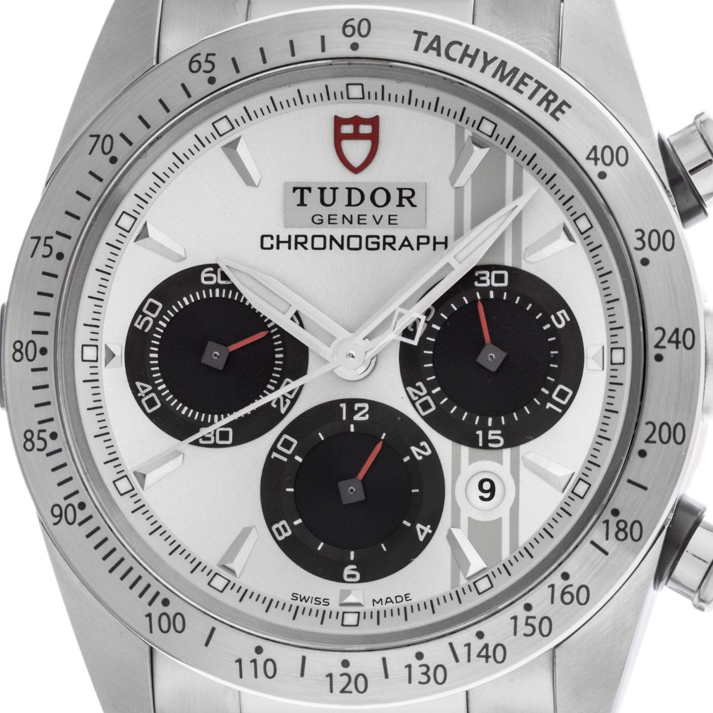Tudor Fastrider Black Shield 42000CN (2015) - Silver dial 42 mm Steel case (1/8)