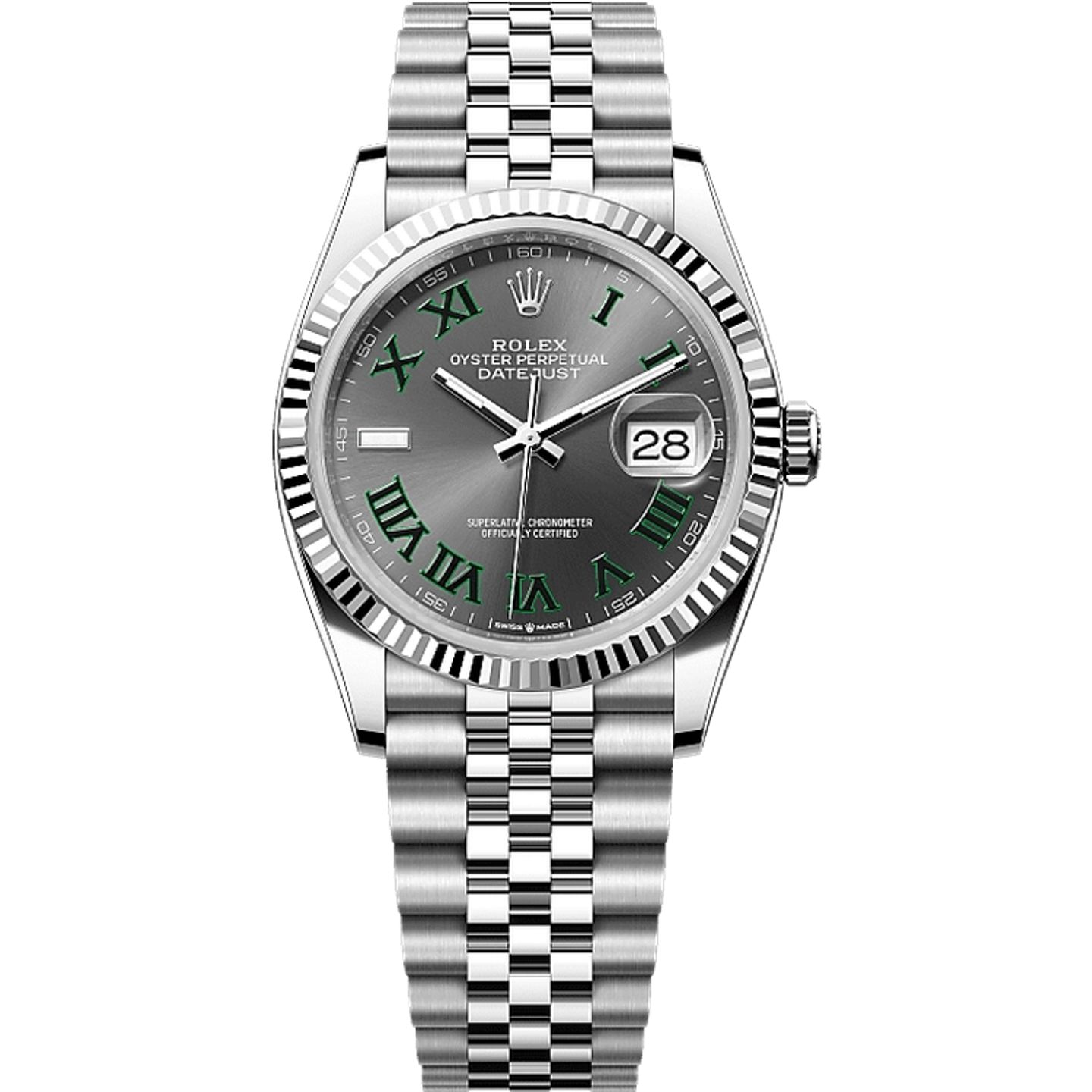 Rolex Datejust 36 126234 (2025) - Grijs wijzerplaat 36mm Staal (1/1)