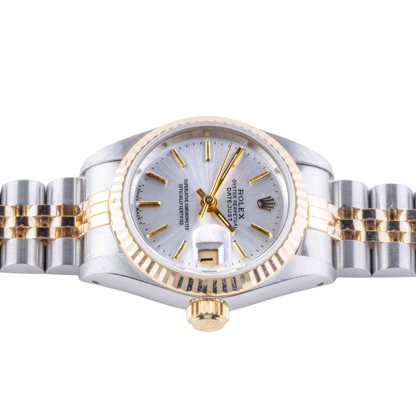 Rolex Lady-Datejust 69173 (1993) - Silver dial 26 mm Gold/Steel case (6/8)