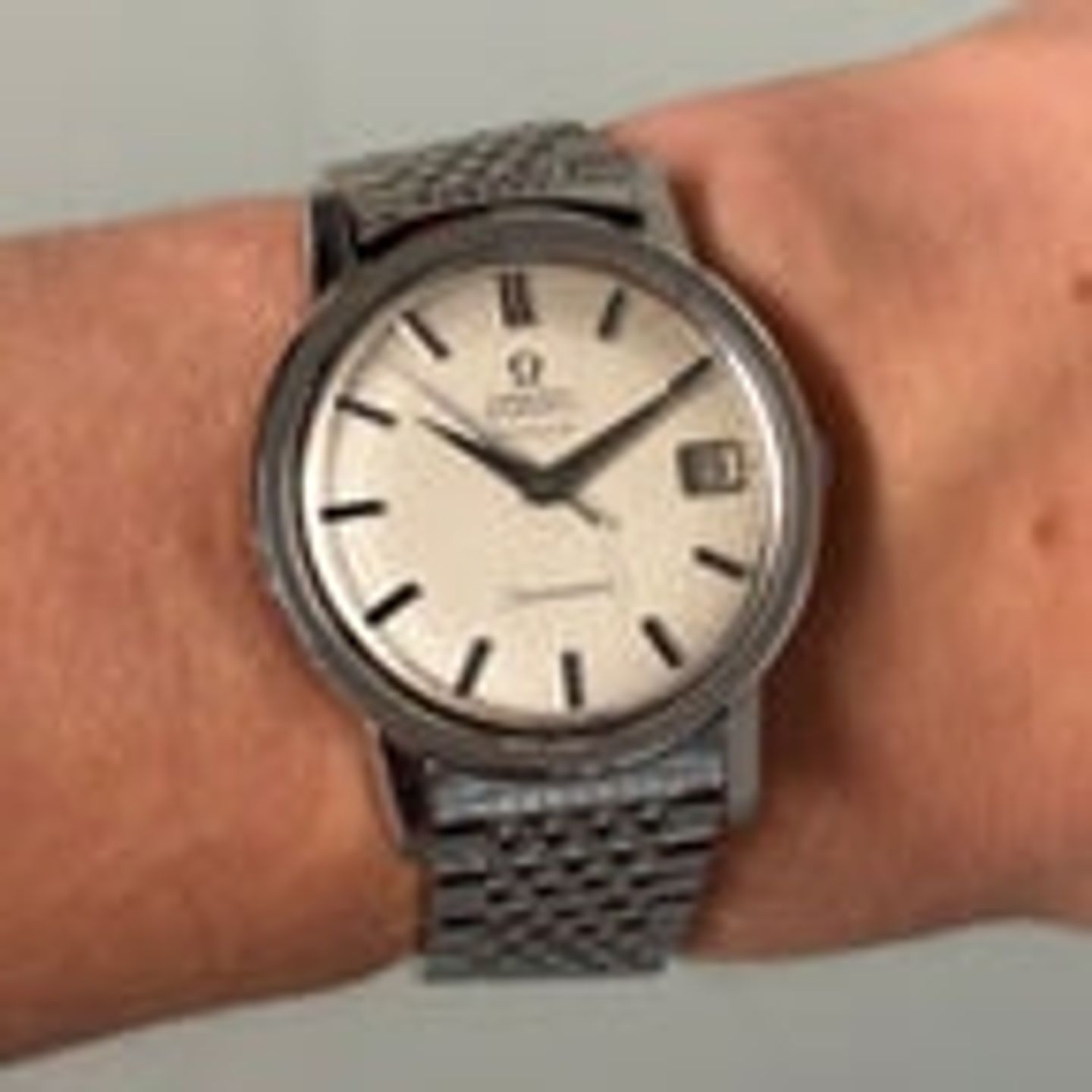 Omega Seamaster Unknown (Unknown (random serial)) - Silver dial 34 mm Steel case (7/8)