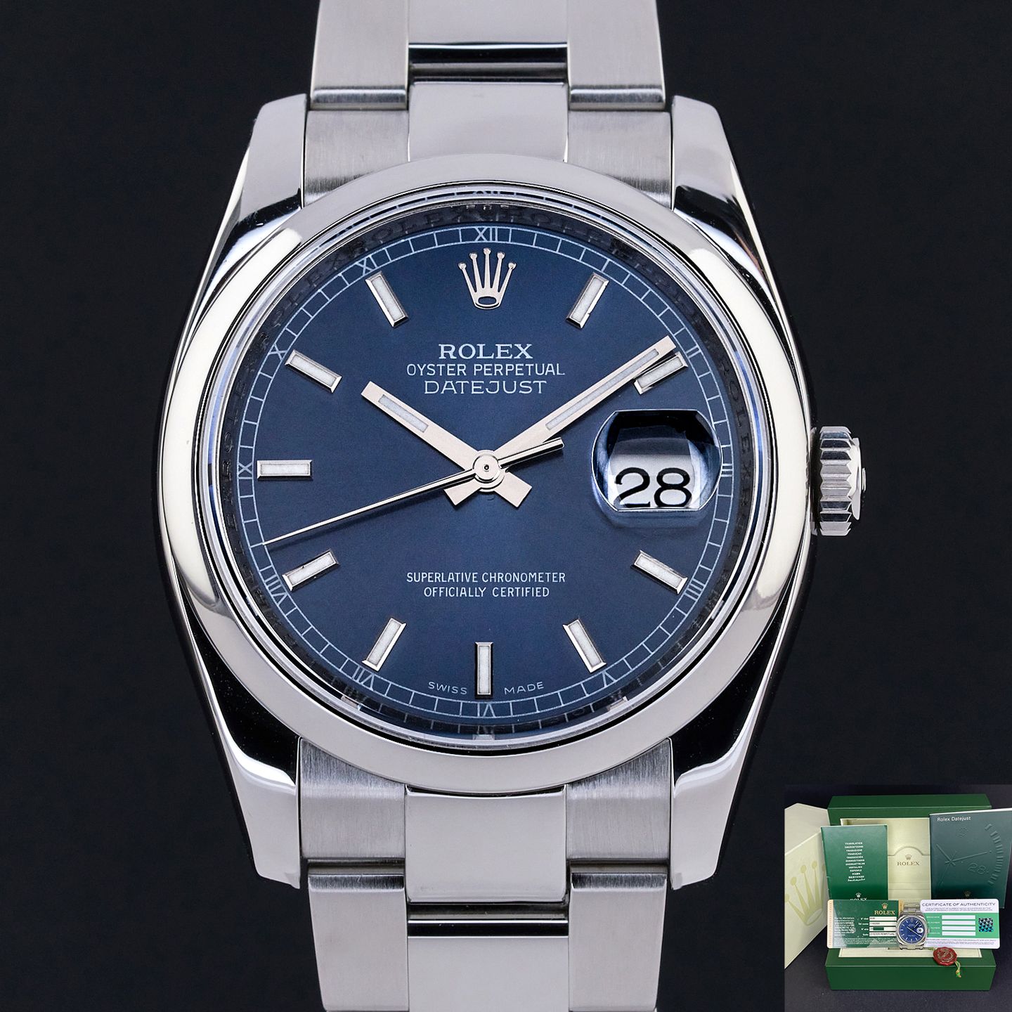 Rolex Datejust 36 116200 (2011) - 36mm Staal (1/7)