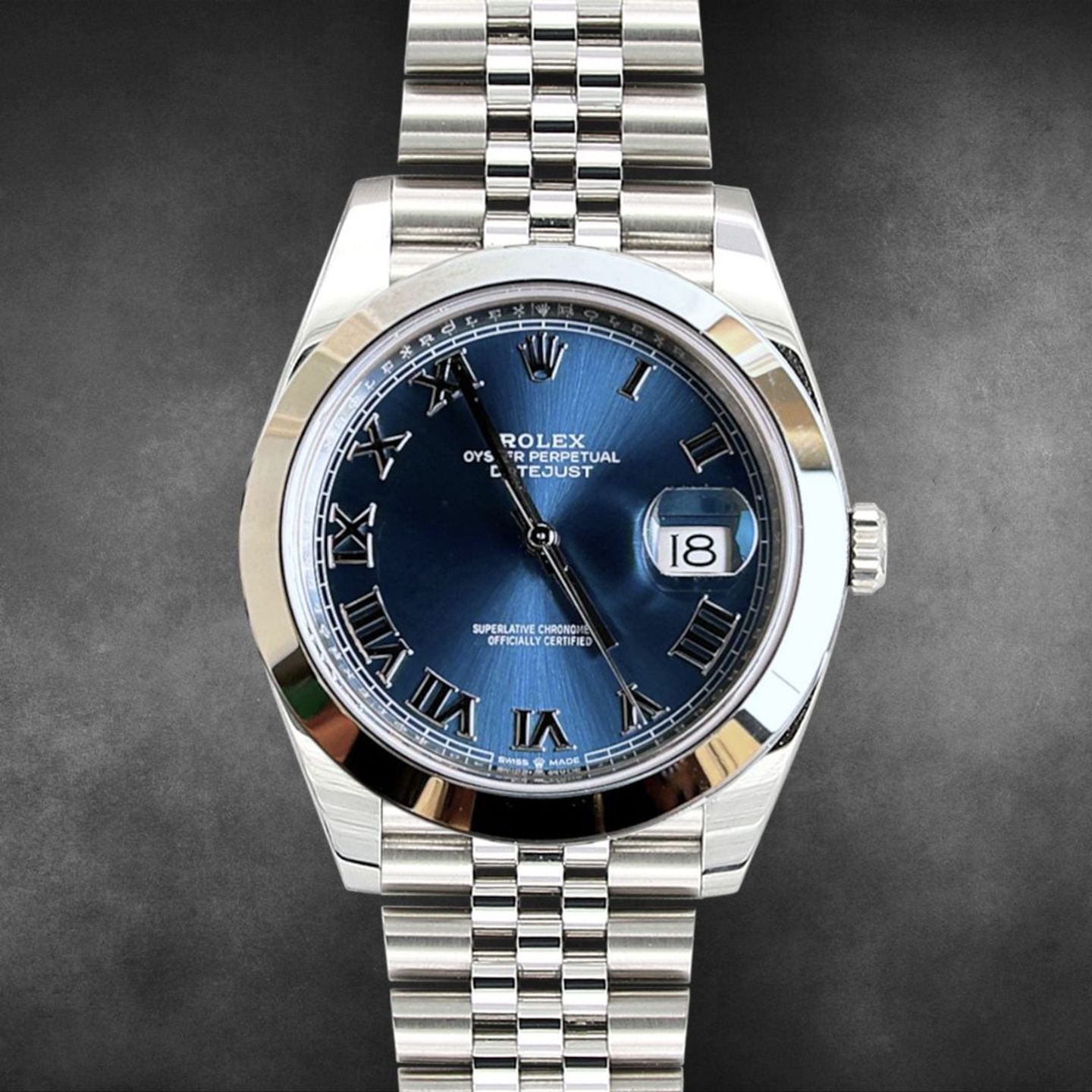 Rolex Datejust 41 126300 (Onbekend (willekeurig serienummer)) - Blauw wijzerplaat 41mm Staal (1/5)