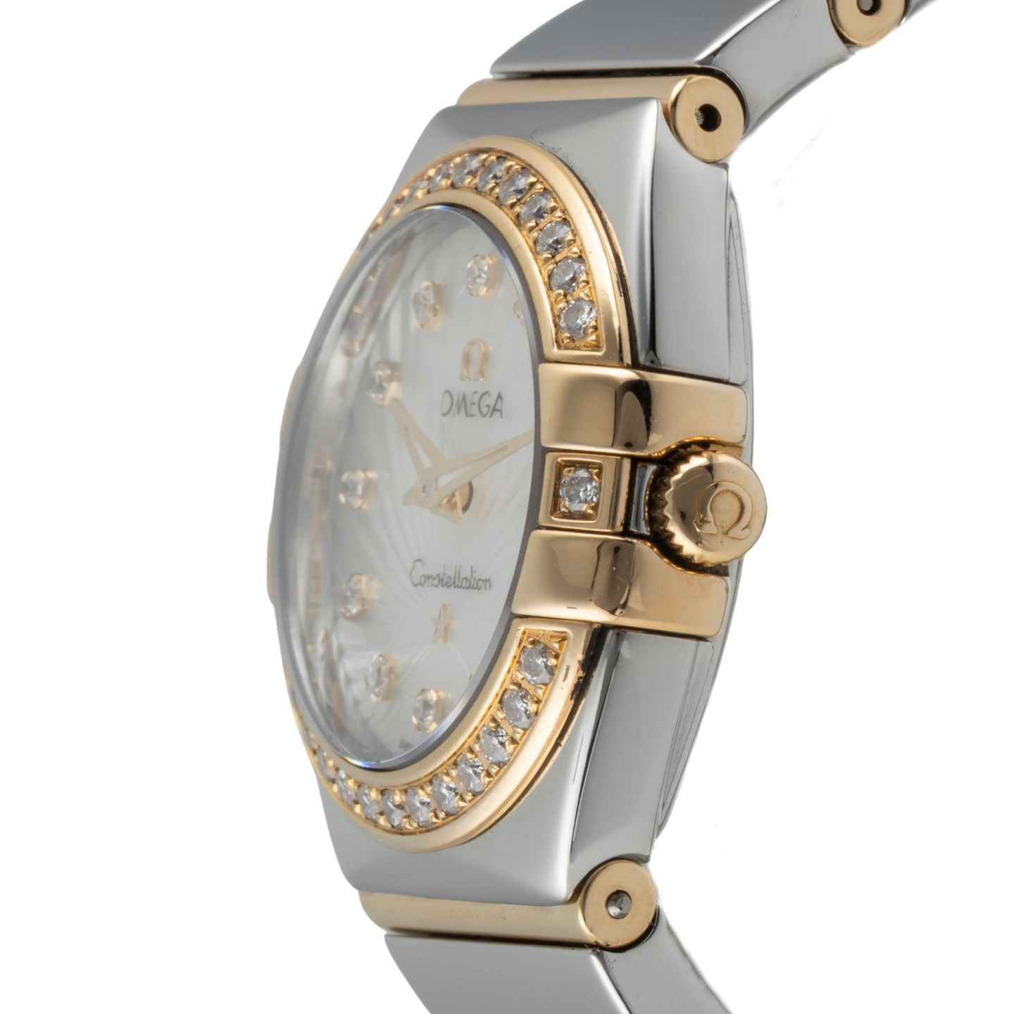 Omega Constellation Quartz 123.25.24.60.55.006 (2015) - Pearl dial 24 mm Steel case (6/8)