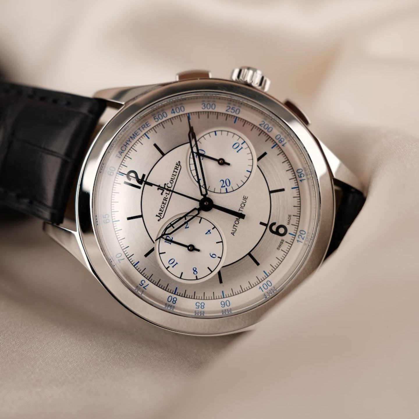 Jaeger-LeCoultre Master Chronograph Q1538530 (2020) - Zilver wijzerplaat 40mm Staal (3/8)