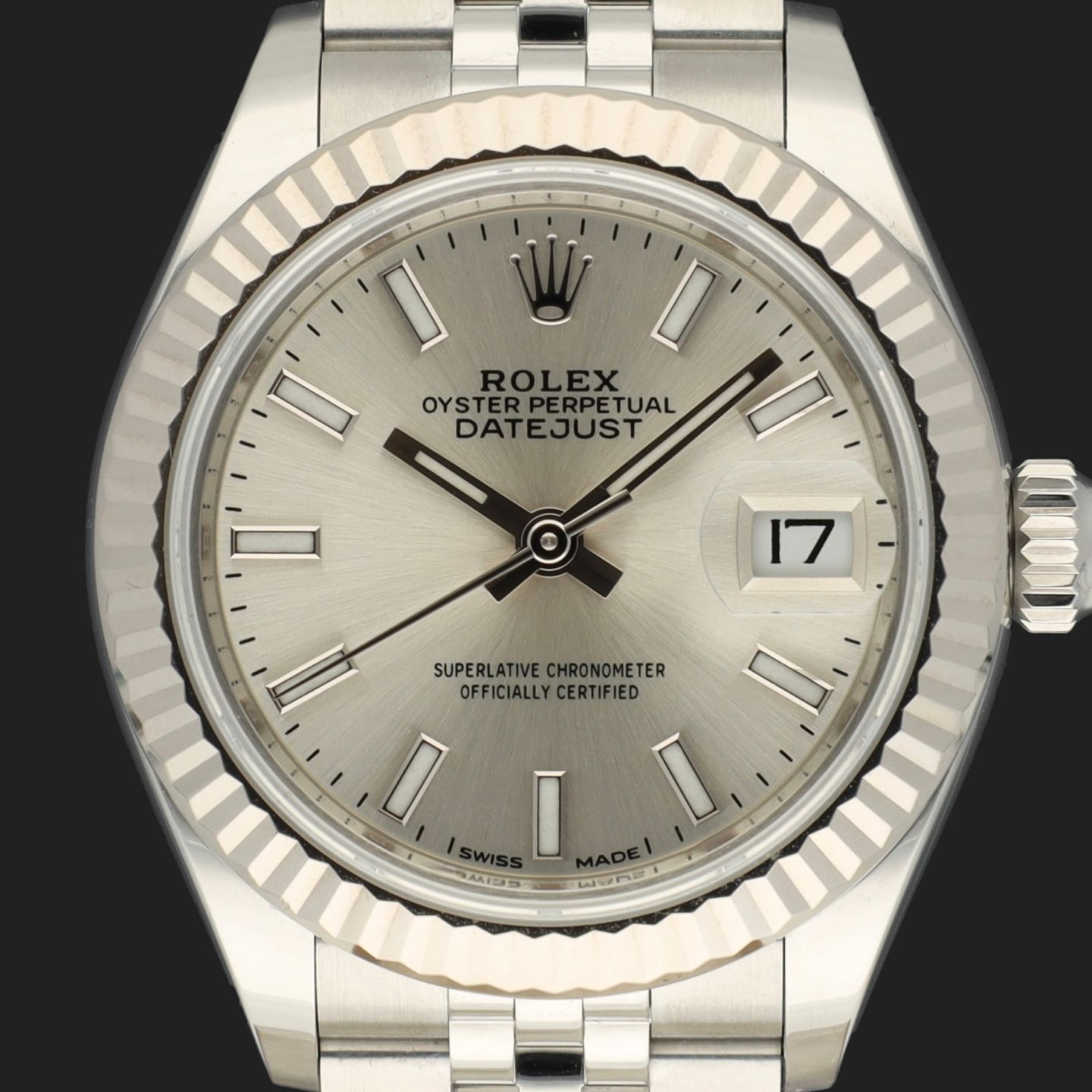 Rolex Lady-Datejust 279174 (2018) - Silver dial 28 mm Steel case (2/8)