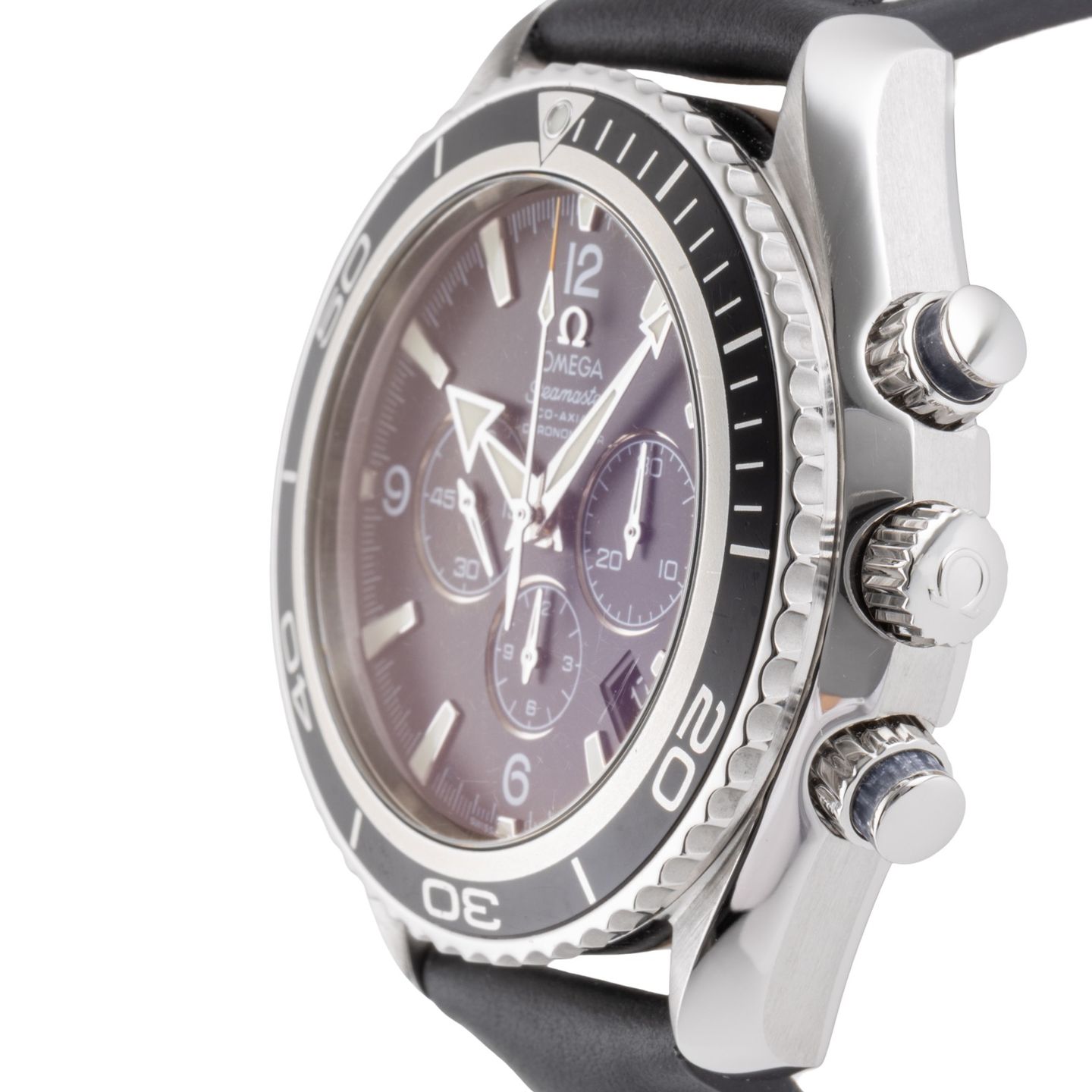 Omega Seamaster Planet Ocean Chronograph 2210.50.00 (2010) - Zwart wijzerplaat 46mm Staal (6/8)